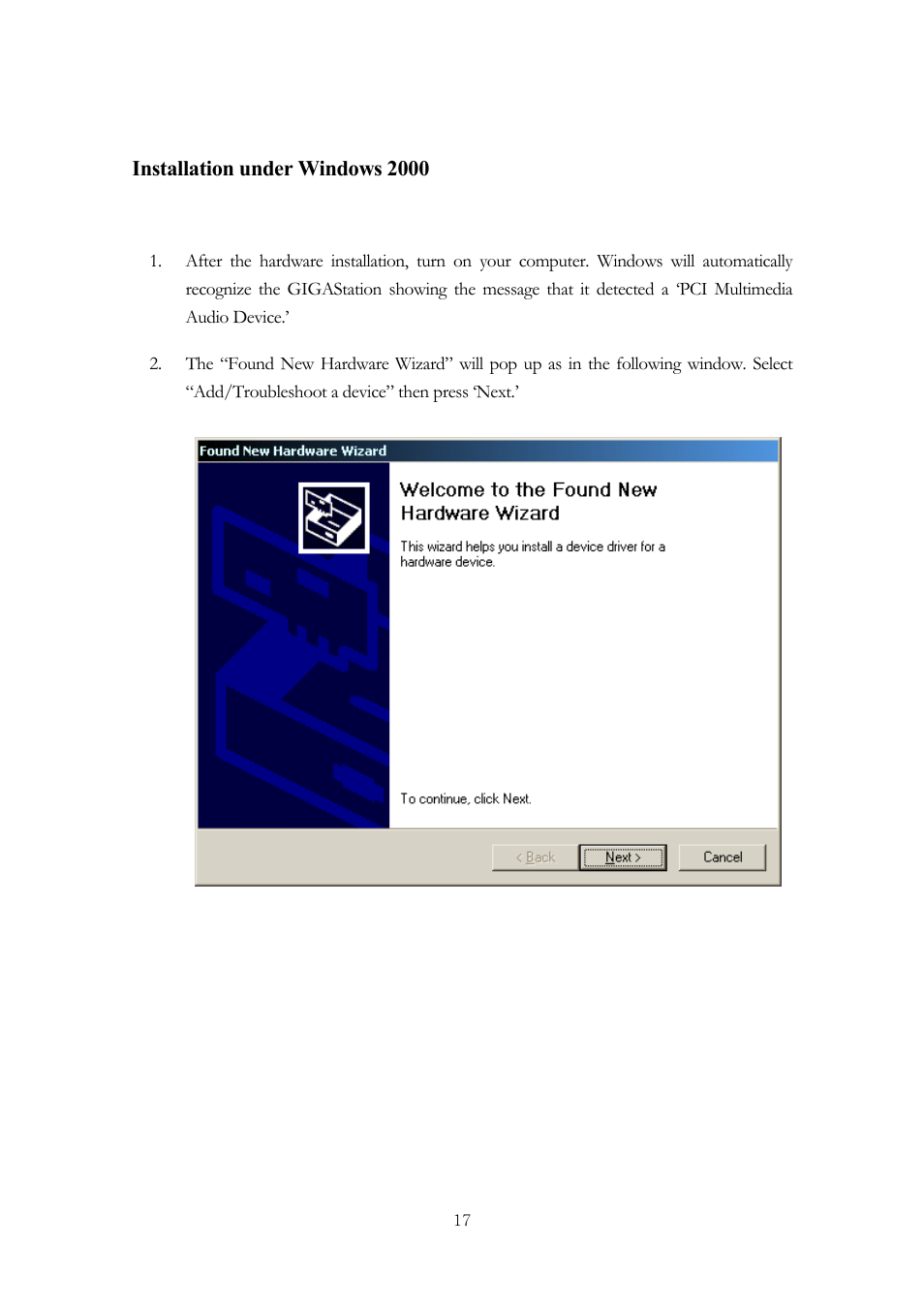 ESI GigaStation User Manual | Page 18 / 37