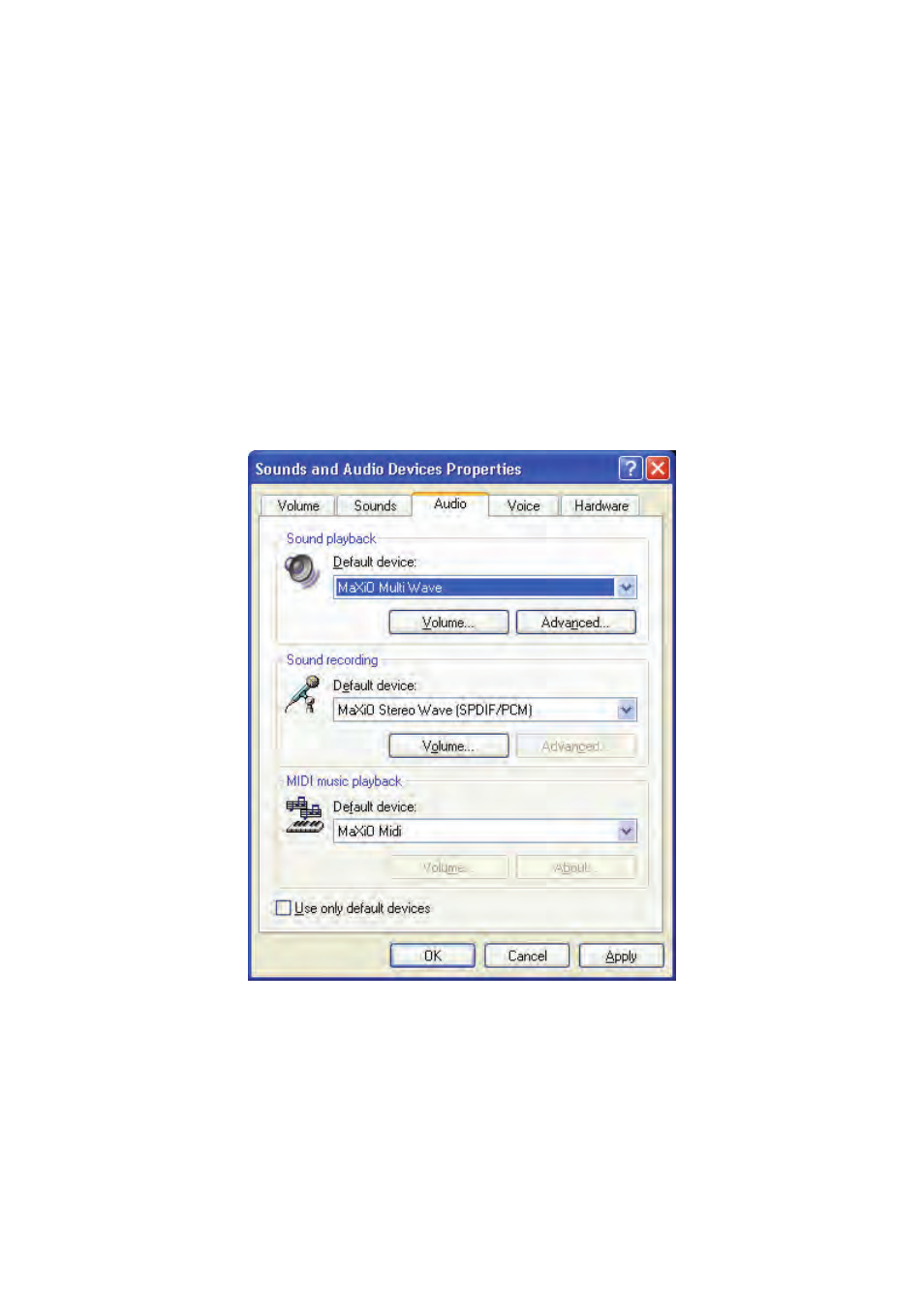 Applications setup | ESI MaXiO 032 User Manual | Page 40 / 53