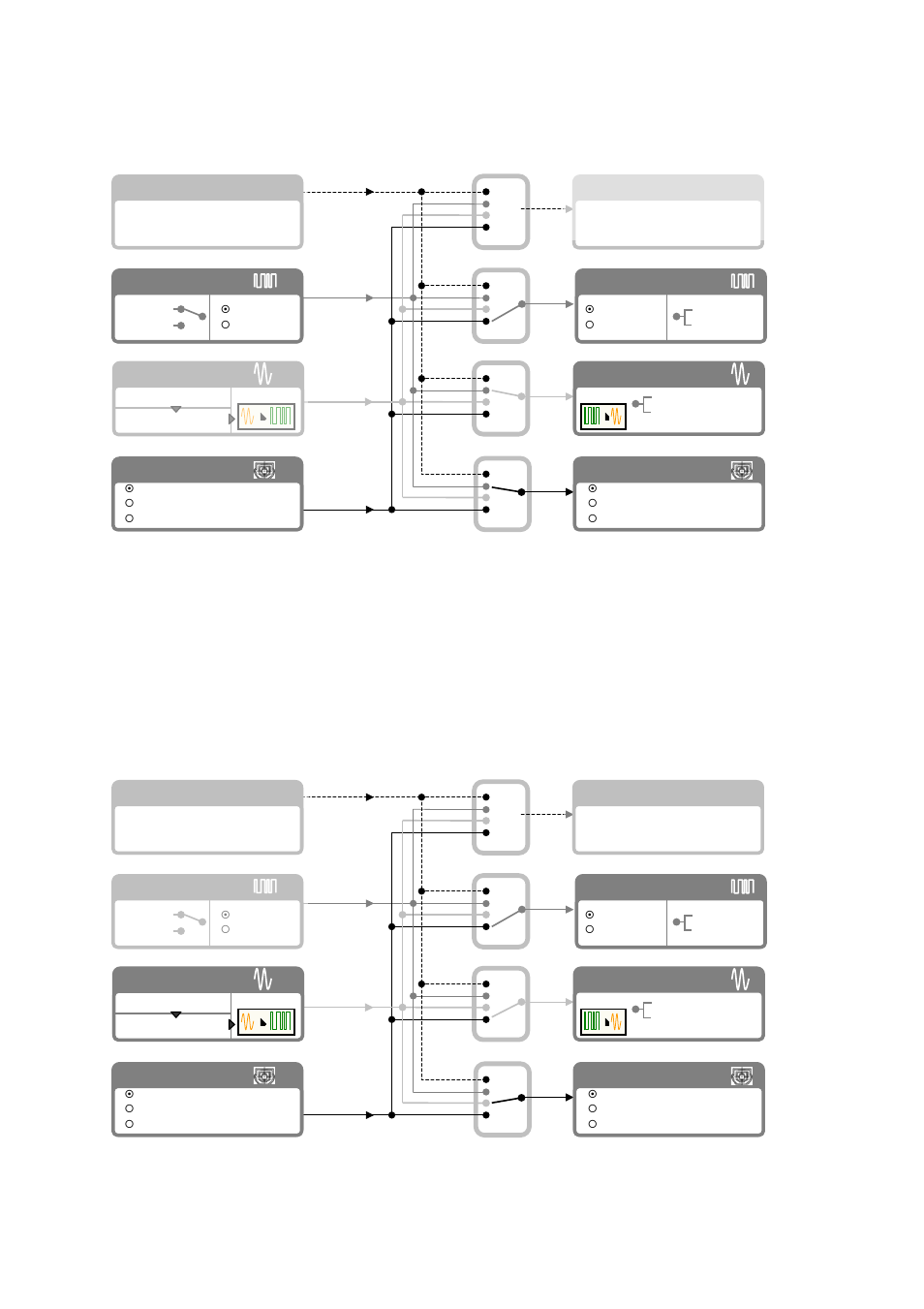 5 [mode 4] aes/ebu to adat / adat to aes/ebu, 6 [mode 5] adat to analog / analog to adat | ESI EX8000 User Manual | Page 10 / 15