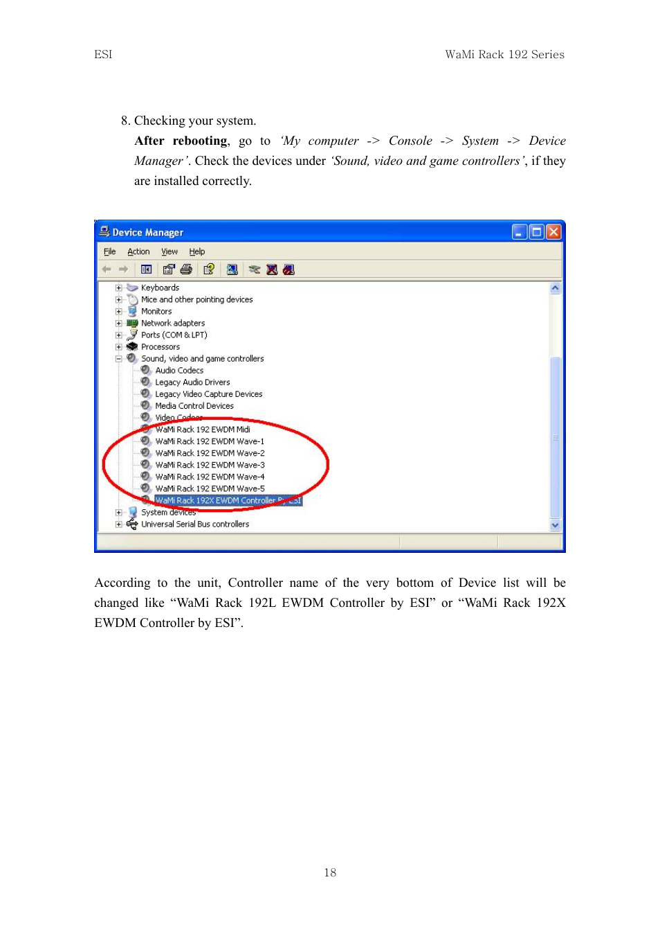 ESI WaMi Rack 192L User Manual | Page 17 / 43