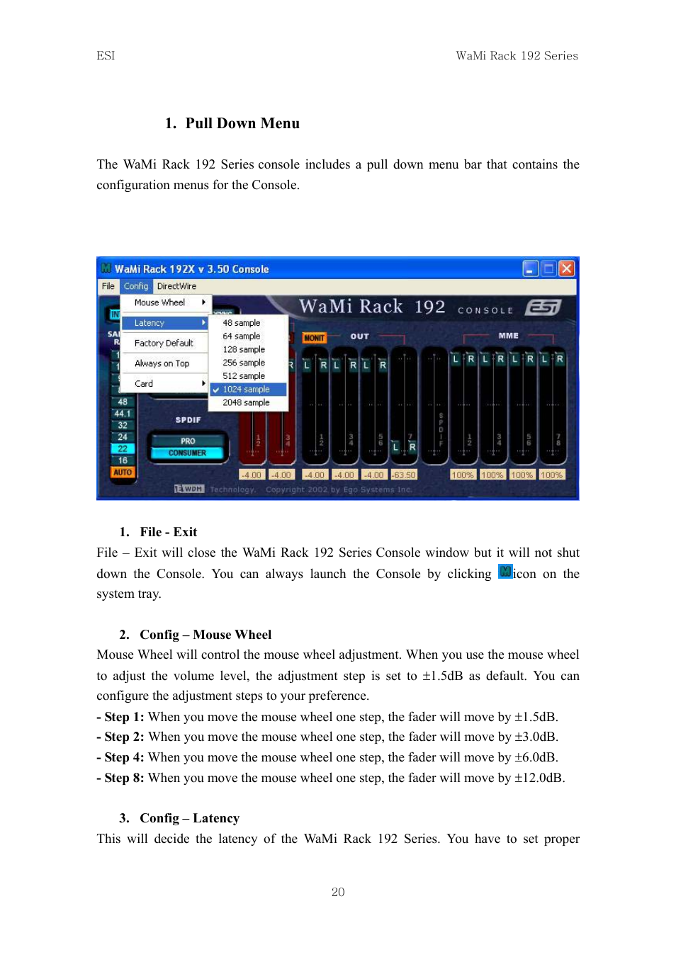 ESI WaMi Rack 192L User Manual | Page 19 / 43