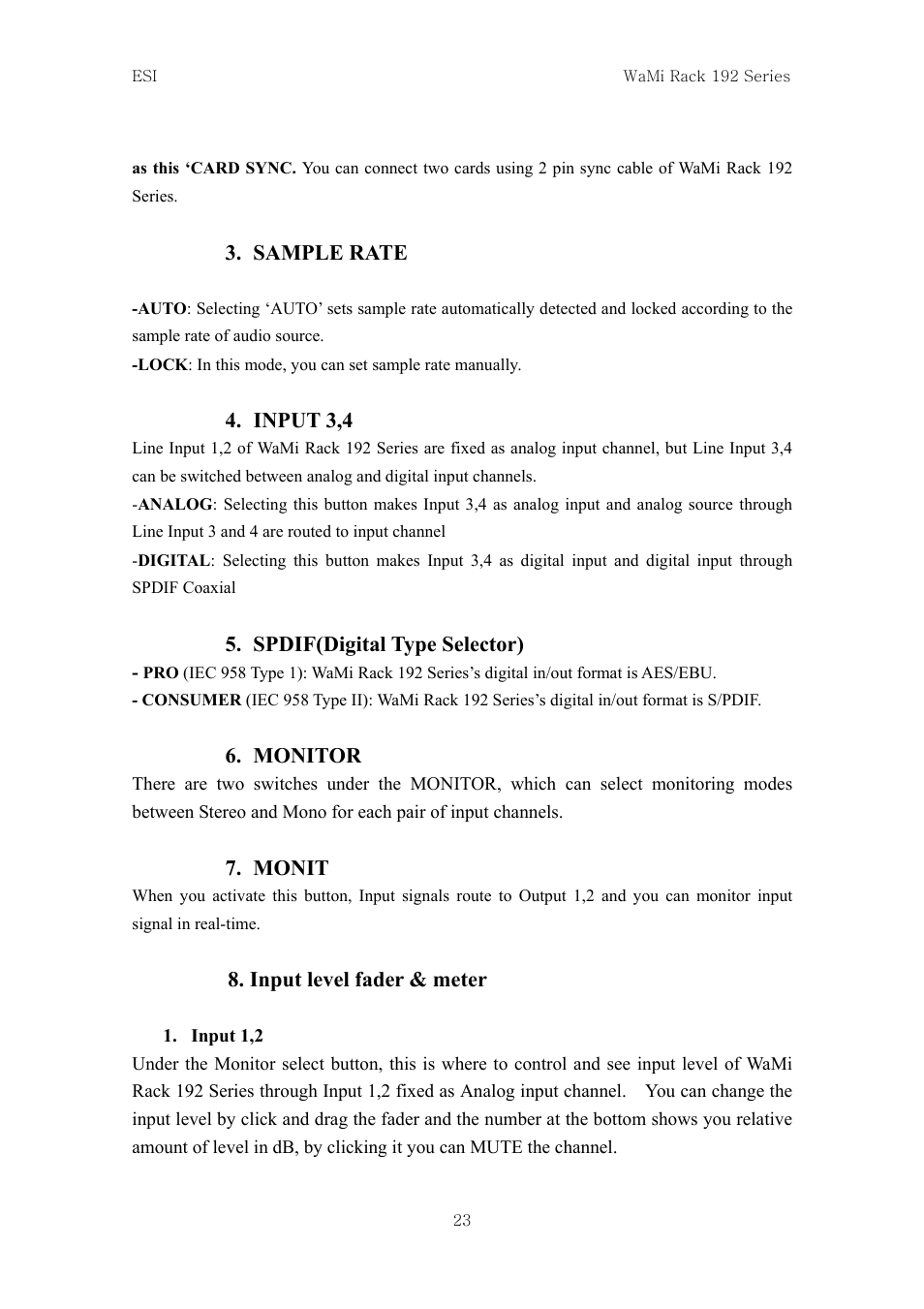 ESI WaMi Rack 192L User Manual | Page 22 / 43