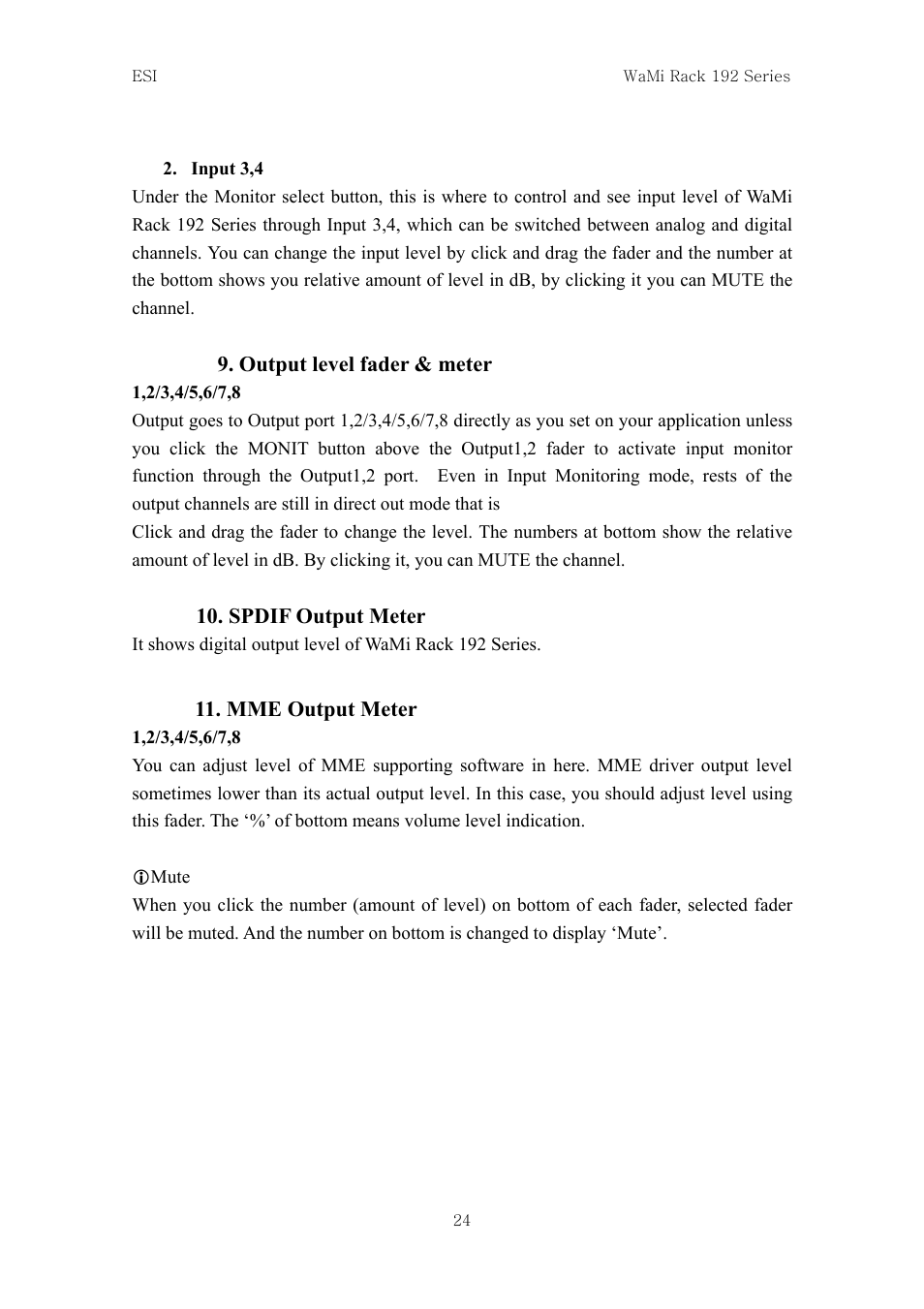 ESI WaMi Rack 192L User Manual | Page 23 / 43