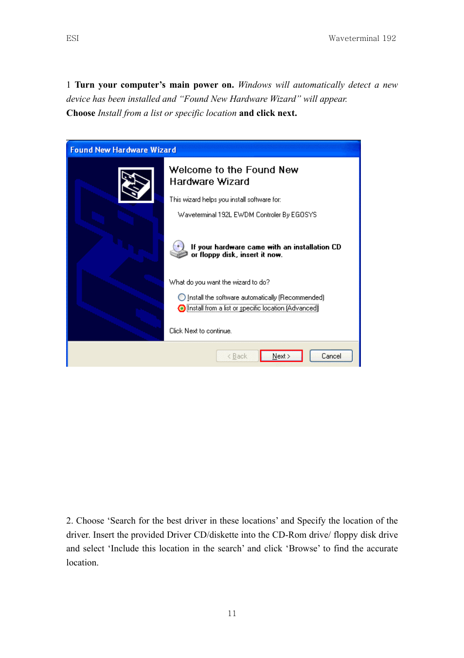 ESI Waveterminal 192L User Manual | Page 10 / 54