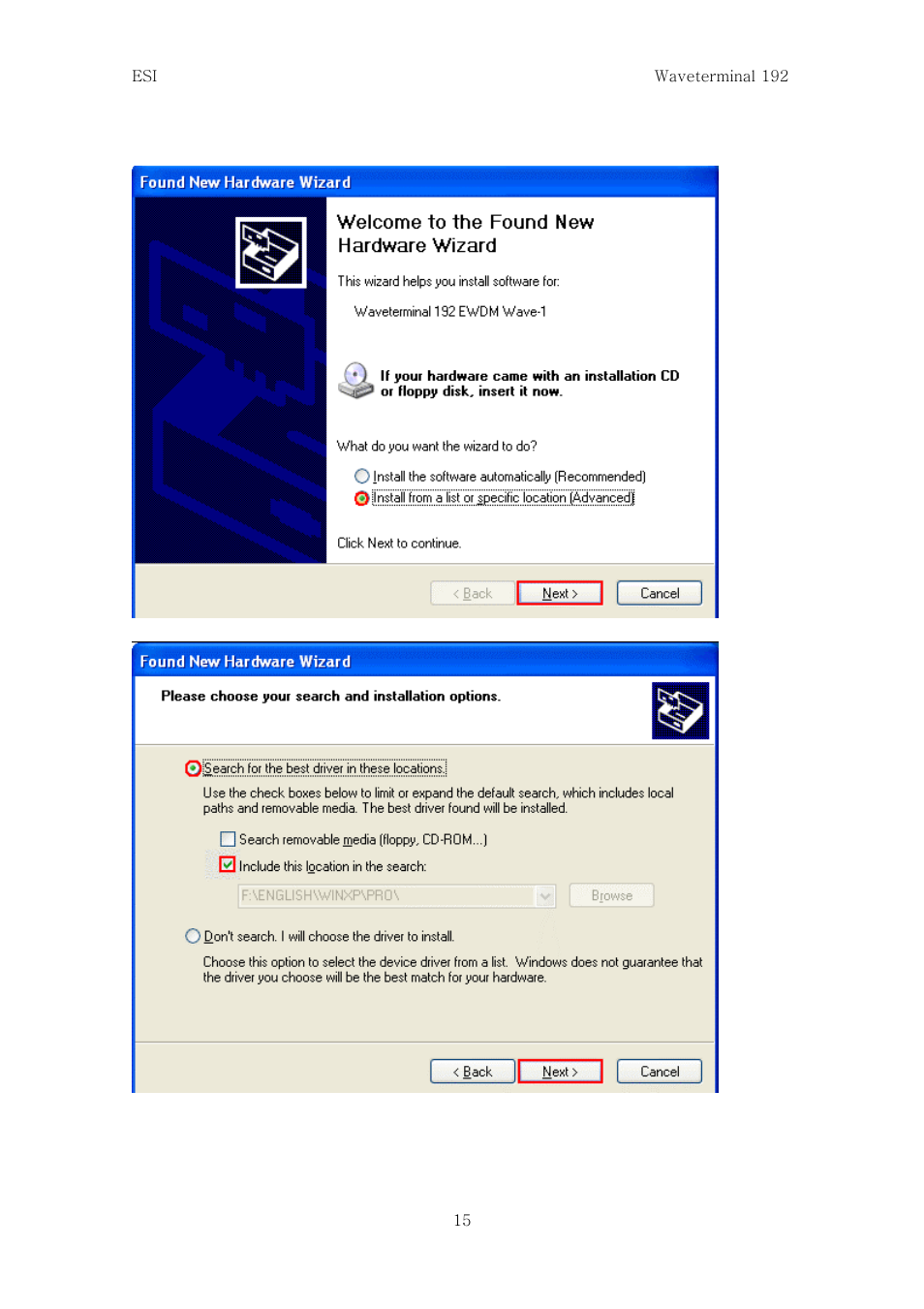 ESI Waveterminal 192L User Manual | Page 14 / 54
