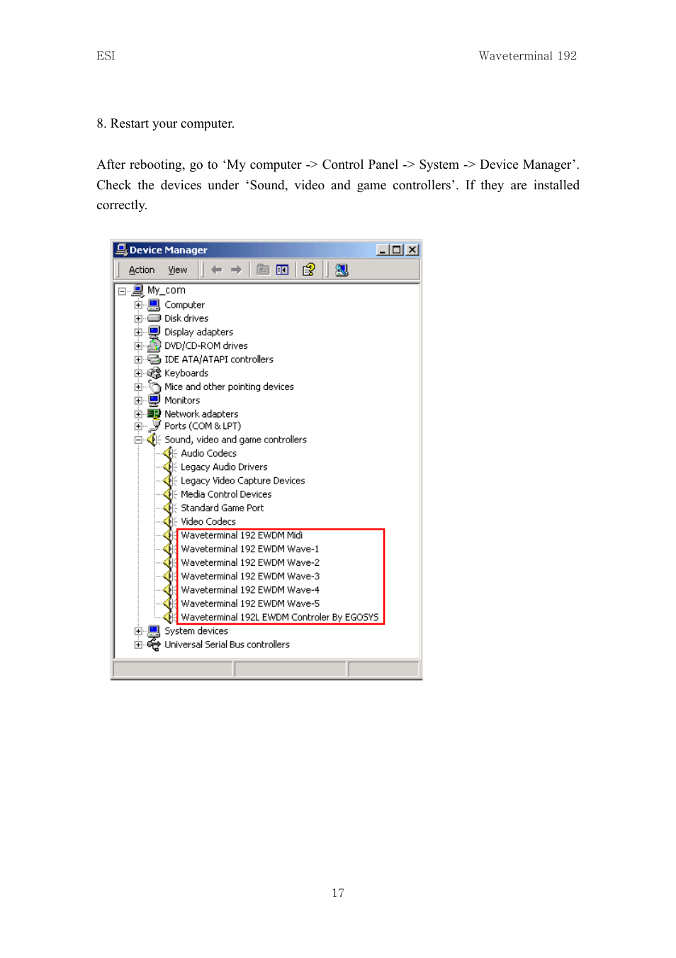 ESI Waveterminal 192L User Manual | Page 16 / 54
