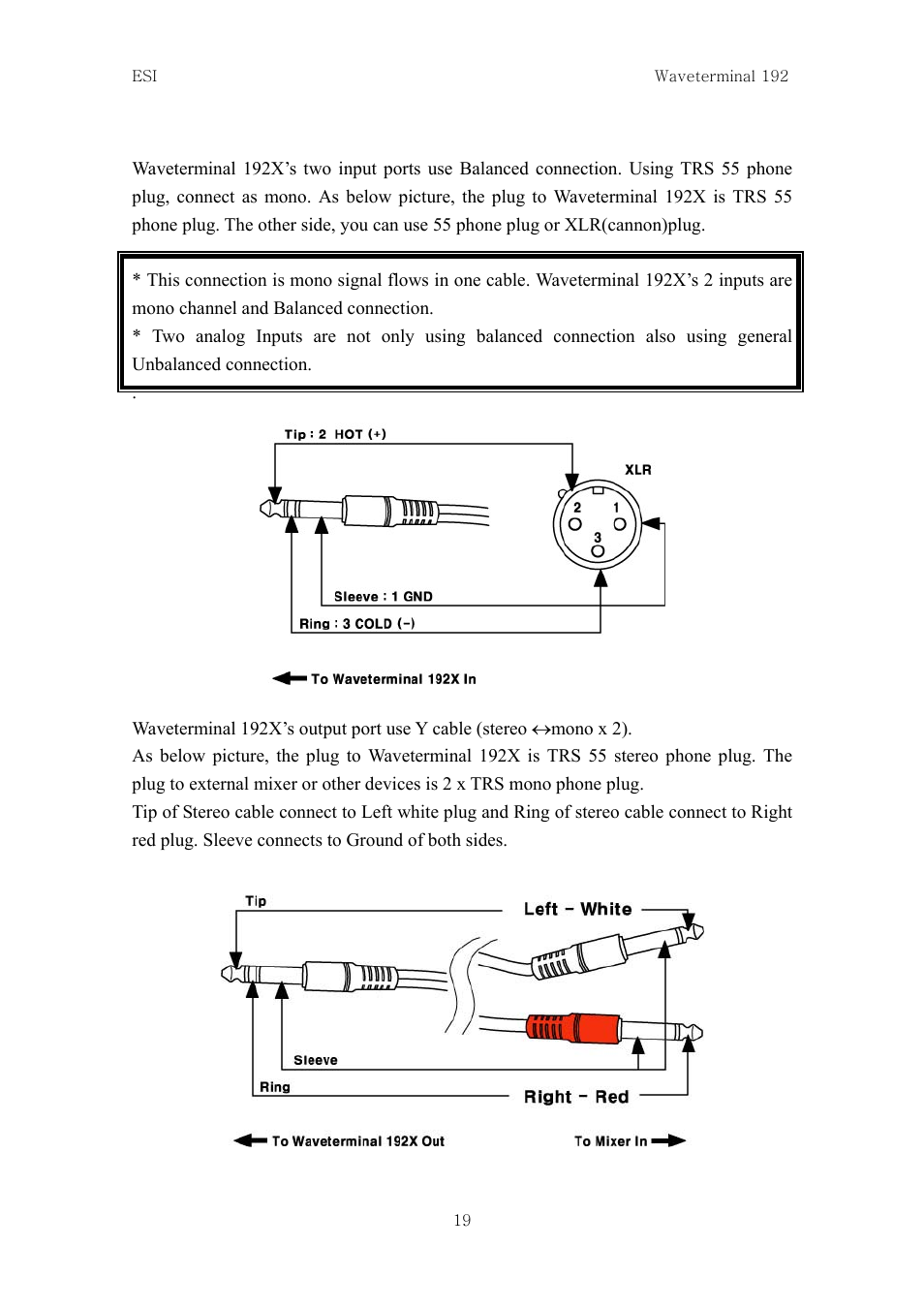 ESI Waveterminal 192L User Manual | Page 18 / 54