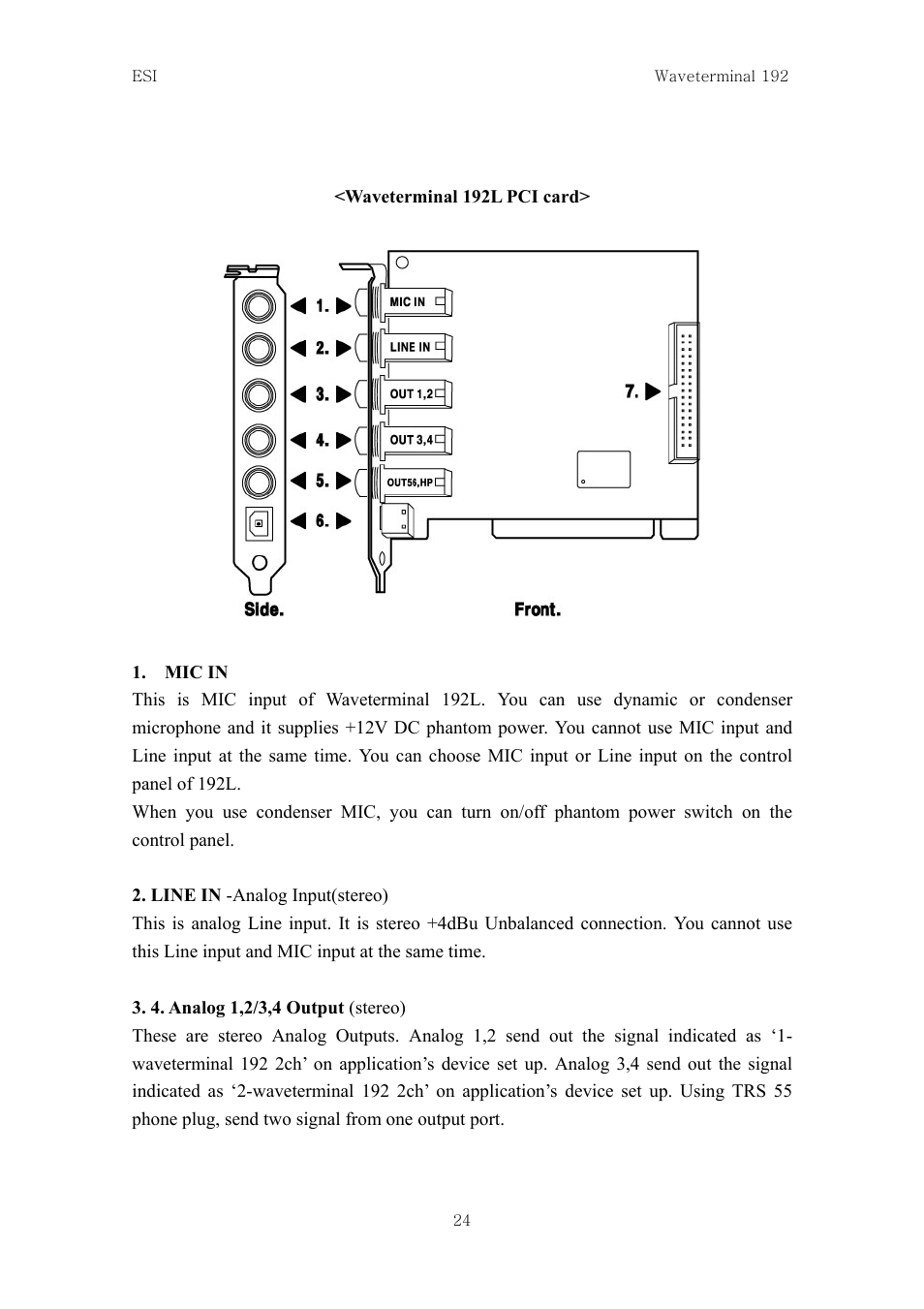 ESI Waveterminal 192L User Manual | Page 23 / 54