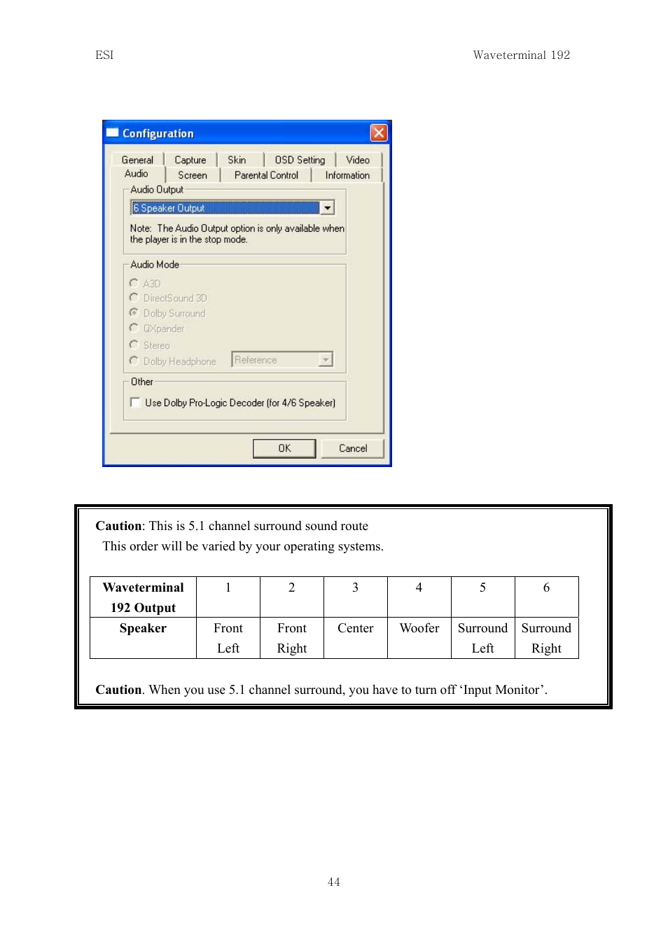 ESI Waveterminal 192L User Manual | Page 43 / 54