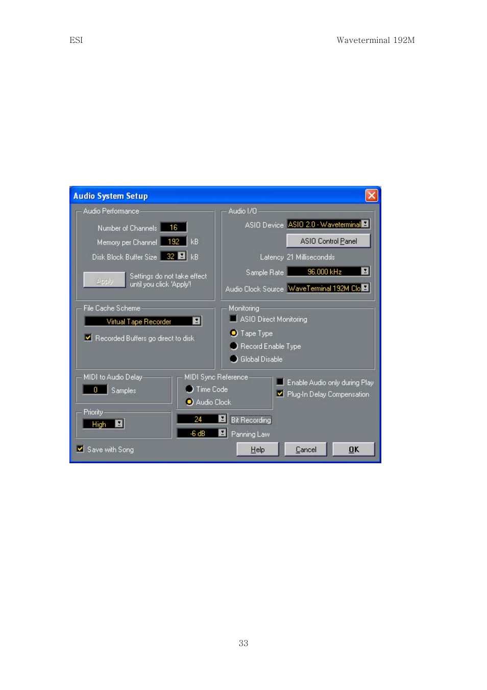 ESI Waveterminal 192M User Manual | Page 32 / 45