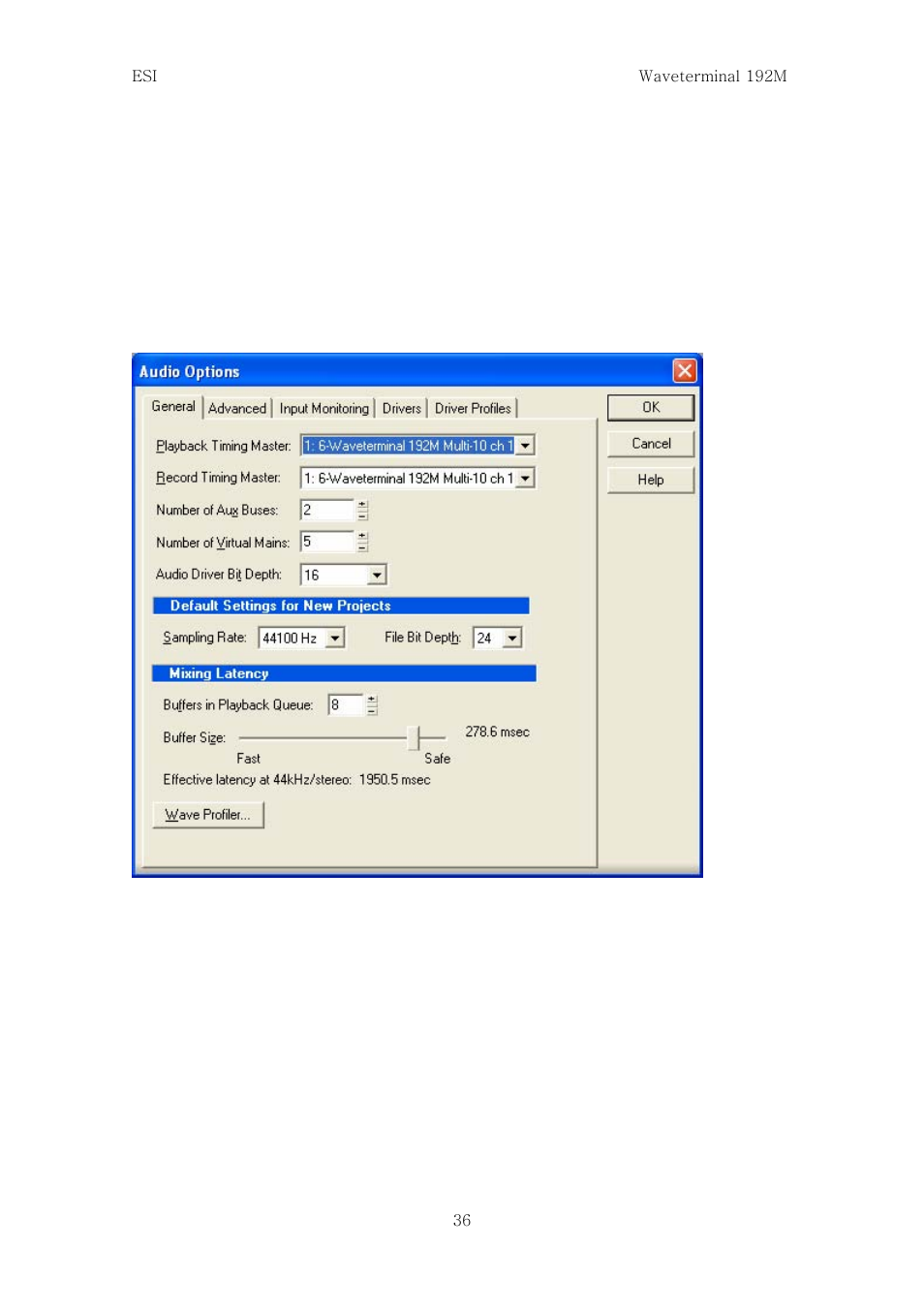 Sonar/cakewalk | ESI Waveterminal 192M User Manual | Page 35 / 45