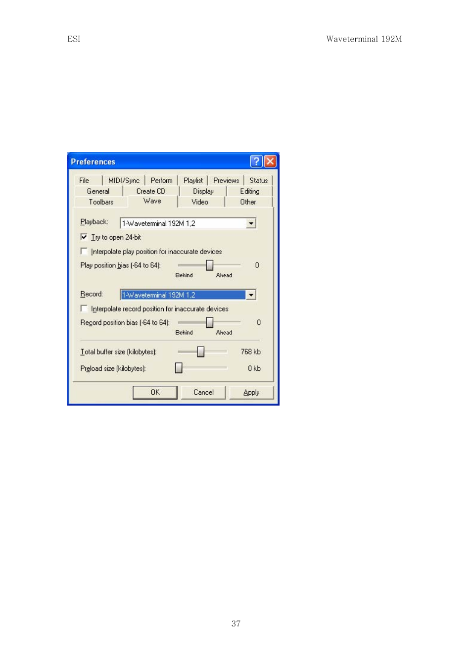 Sound forge | ESI Waveterminal 192M User Manual | Page 36 / 45