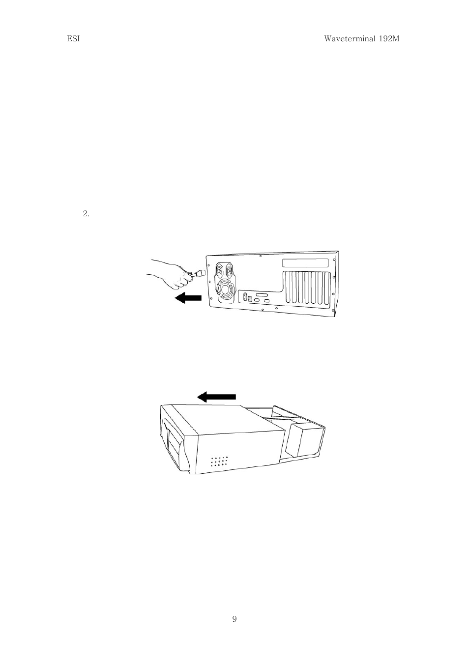 Preparation for hardware installation | ESI Waveterminal 192M User Manual | Page 8 / 45