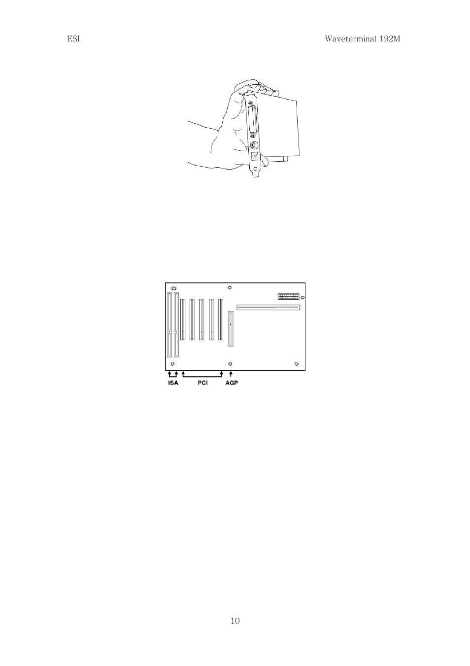 Installing waveterminal 192m pci card | ESI Waveterminal 192M User Manual | Page 9 / 45