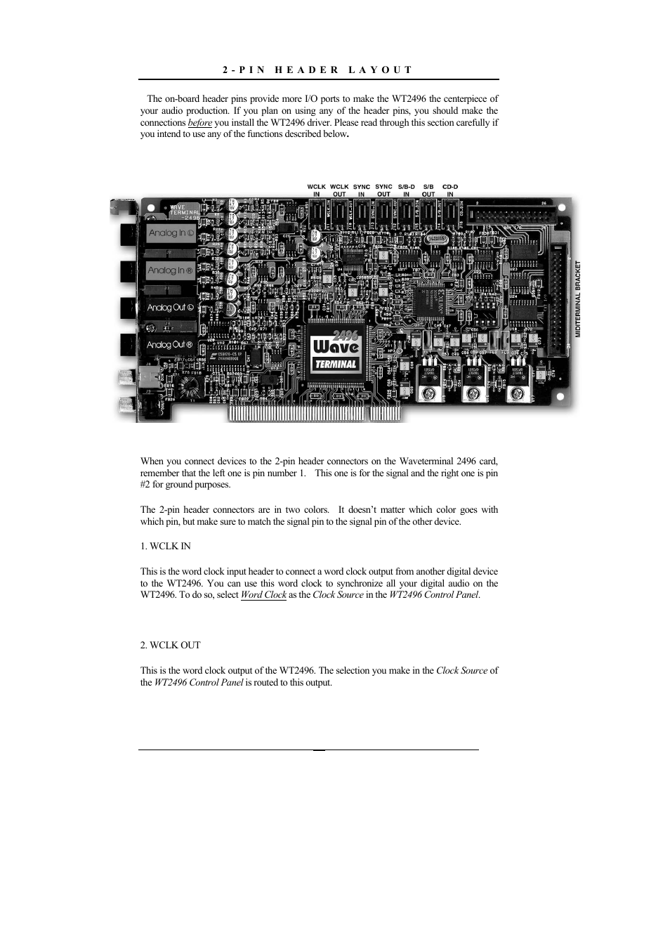 ESI Waveterminal 2496 User Manual | Page 11 / 38