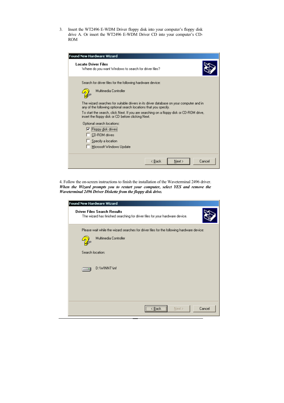 ESI Waveterminal 2496 User Manual | Page 16 / 38