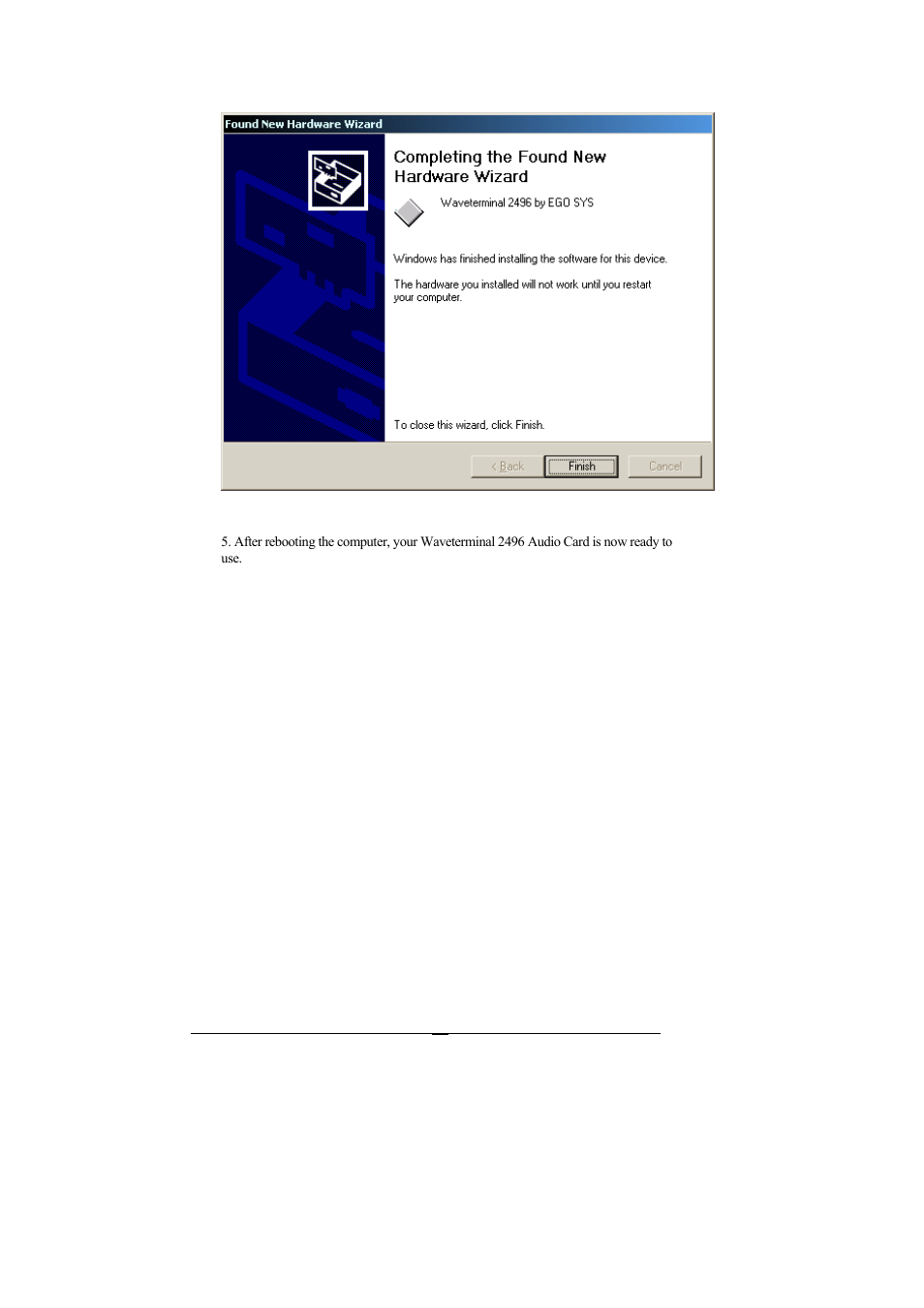 ESI Waveterminal 2496 User Manual | Page 17 / 38