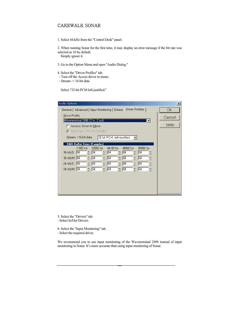 ESI Waveterminal 2496 User Manual | Page 32 / 38
