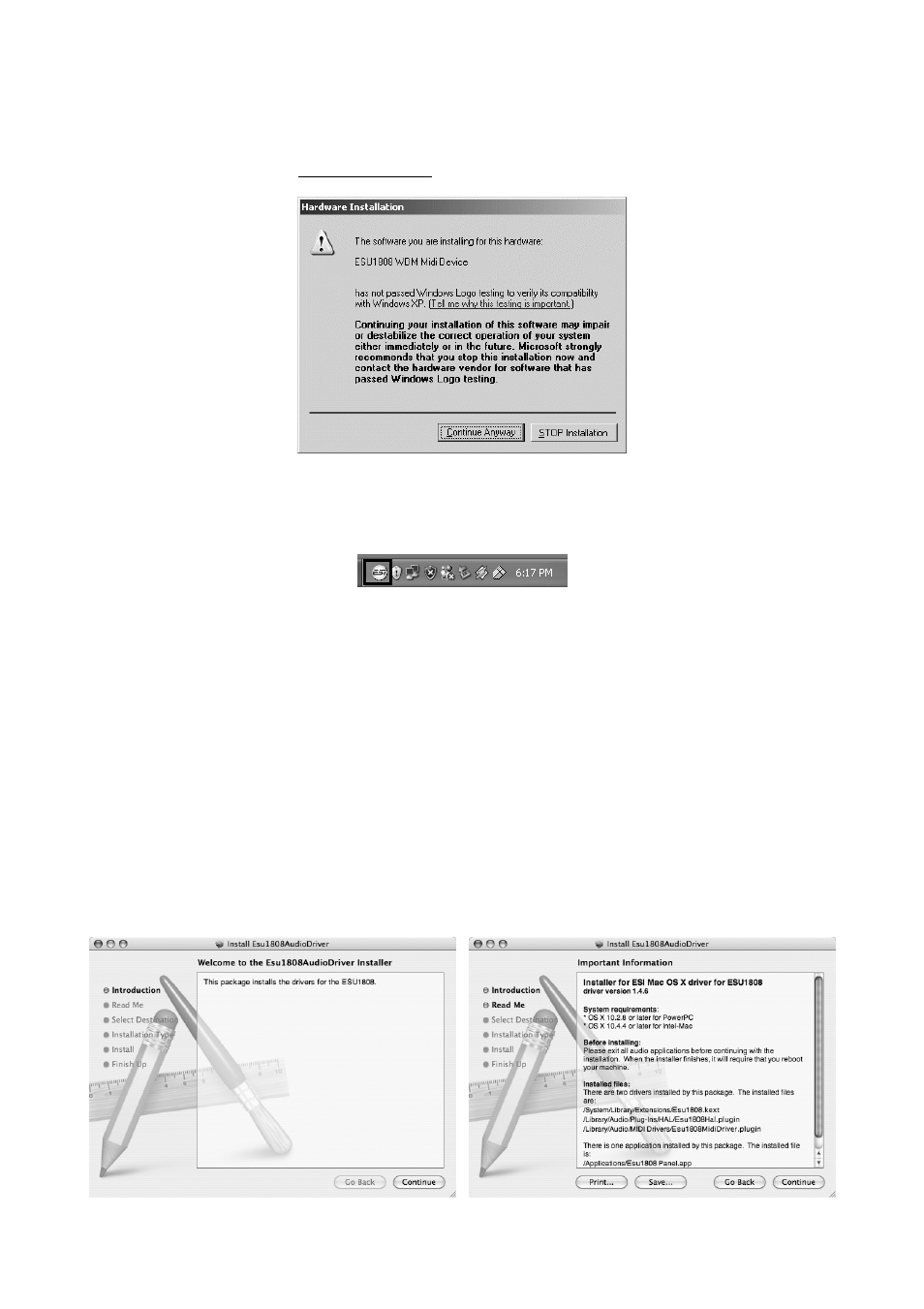 2 mac os x | ESI ESU1808 User Manual | Page 11 / 23