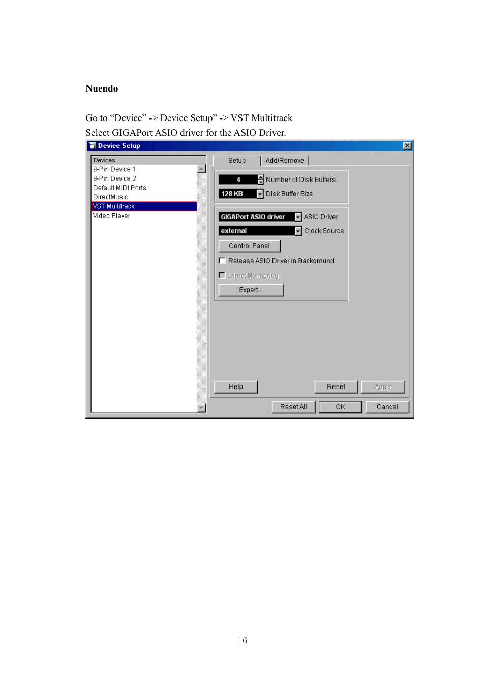 ESI GIGAPort DG User Manual | Page 16 / 28