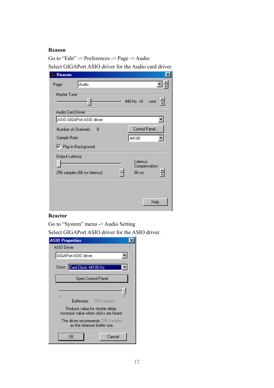 ESI GIGAPort DG User Manual | Page 17 / 28