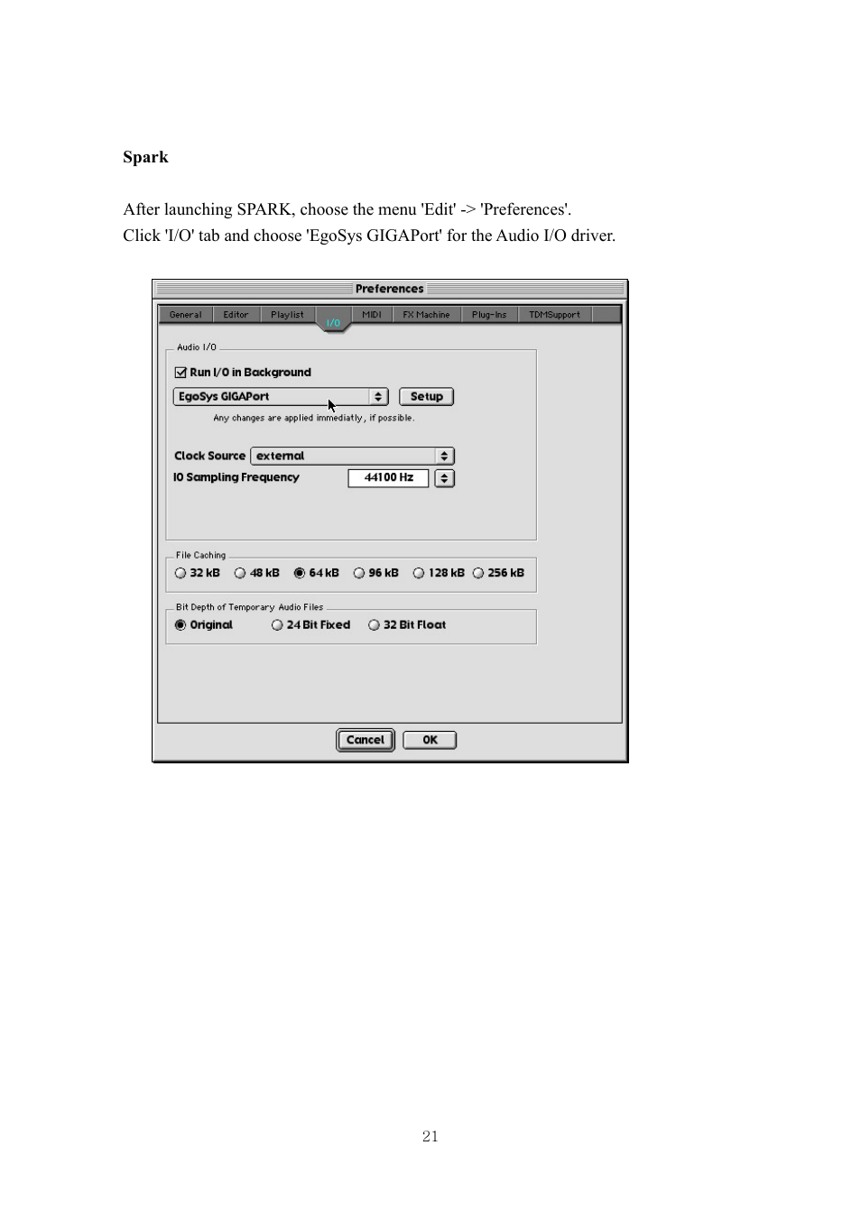 ESI GIGAPort DG User Manual | Page 21 / 28