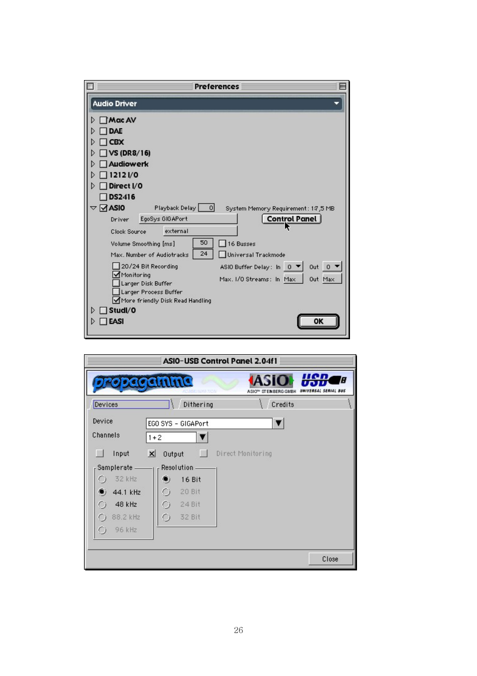 ESI GIGAPort DG User Manual | Page 26 / 28