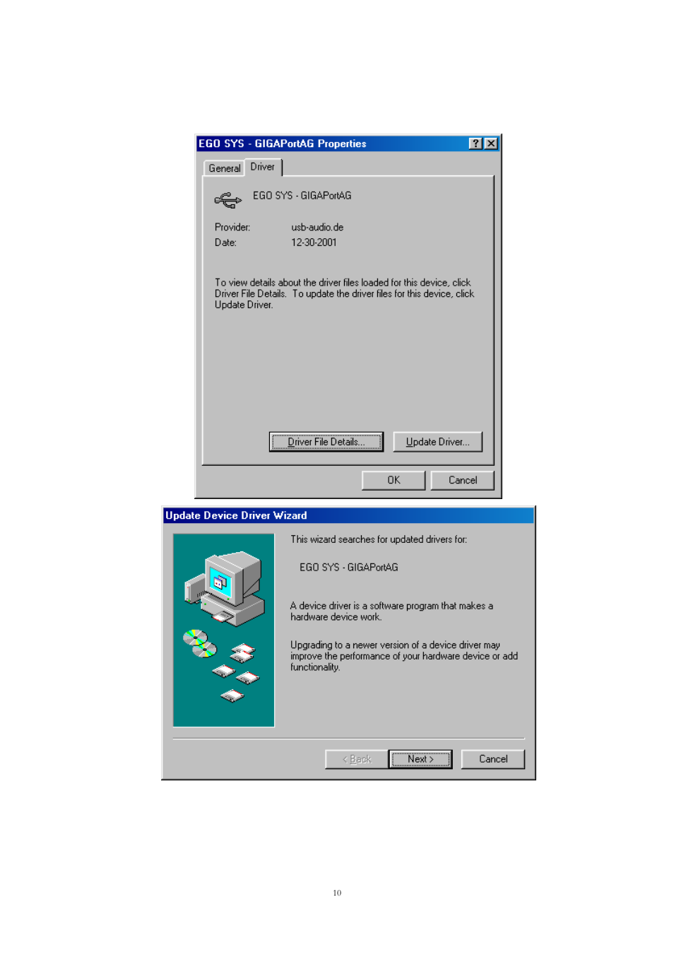 ESI GIGAPort DG Installation User Manual | Page 10 / 13