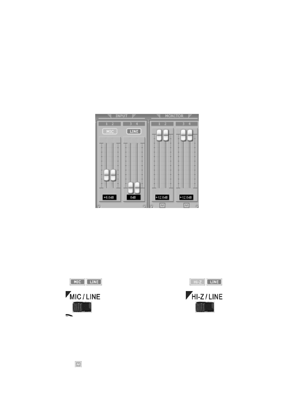 2 input section | ESI U46 SE User Manual | Page 10 / 16