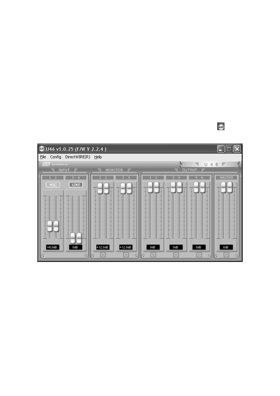 U46 xl control panel | ESI U46 XL User Manual | Page 10 / 18