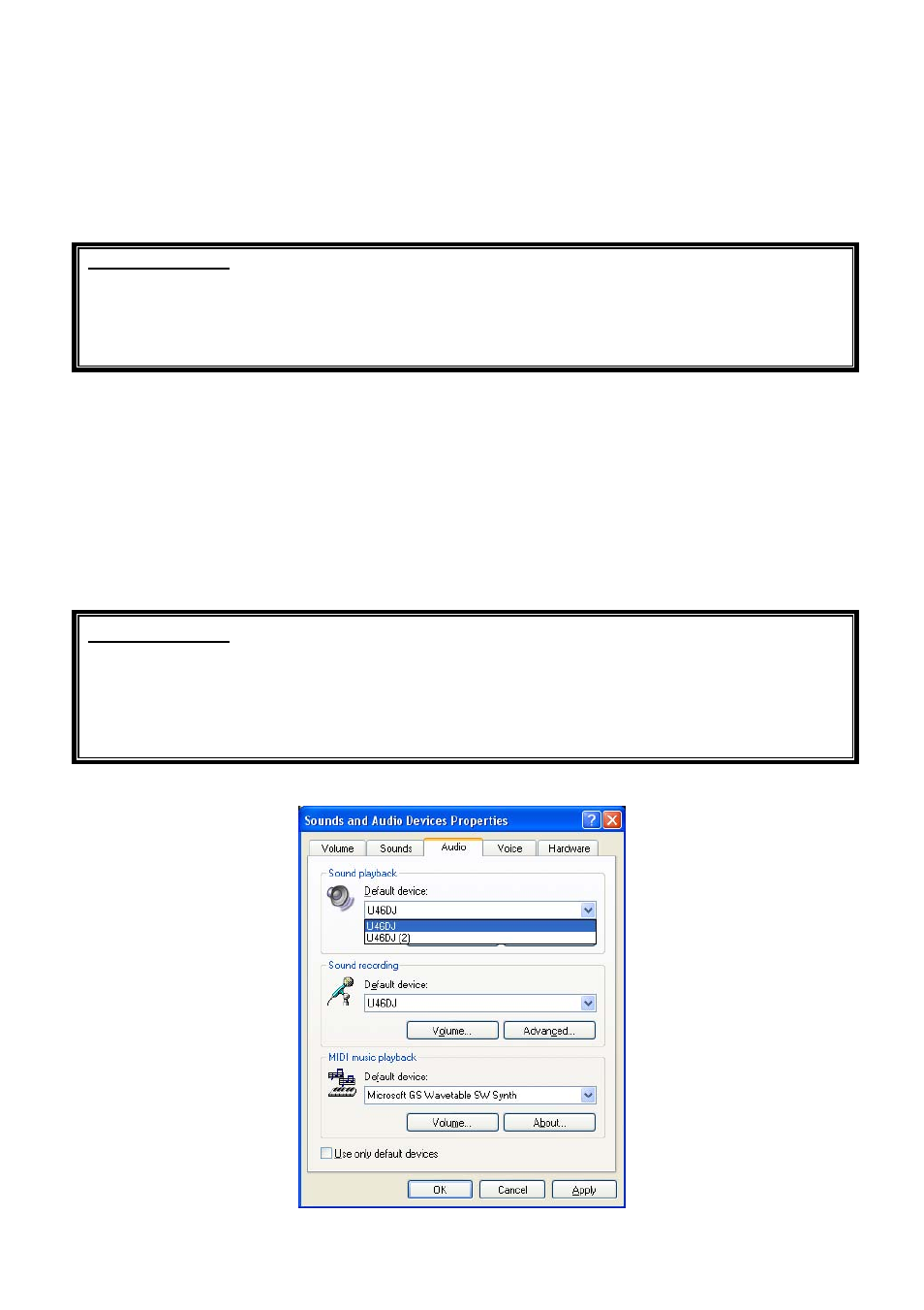 Applications setup, Windows multimedia setup | ESI U46DJ User Manual | Page 16 / 24