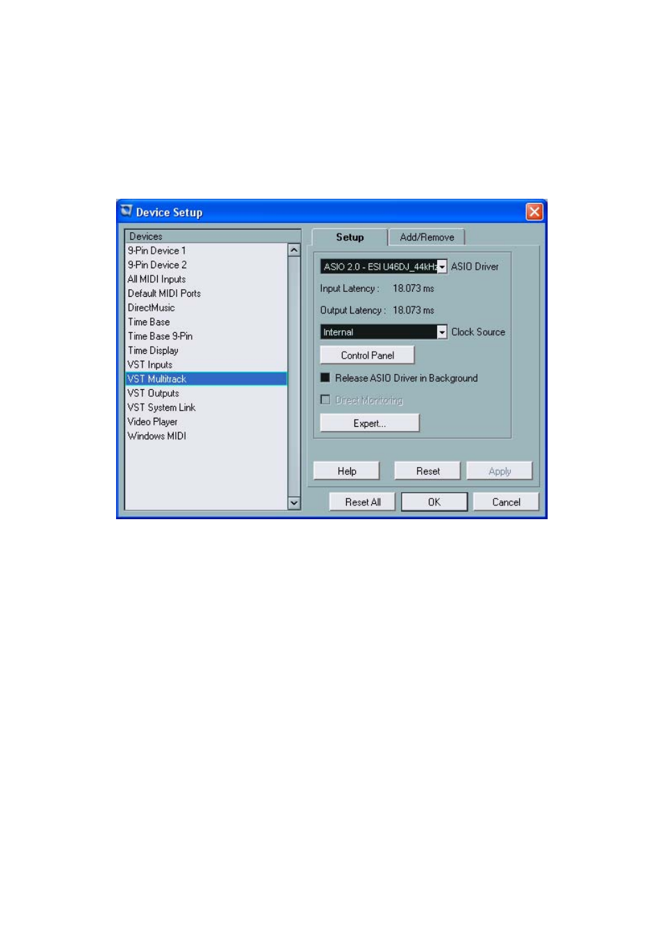 Cubase and nuendo | ESI U46DJ User Manual | Page 19 / 24