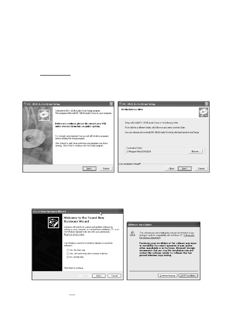 ESI UDJ6 User Manual | Page 6 / 12
