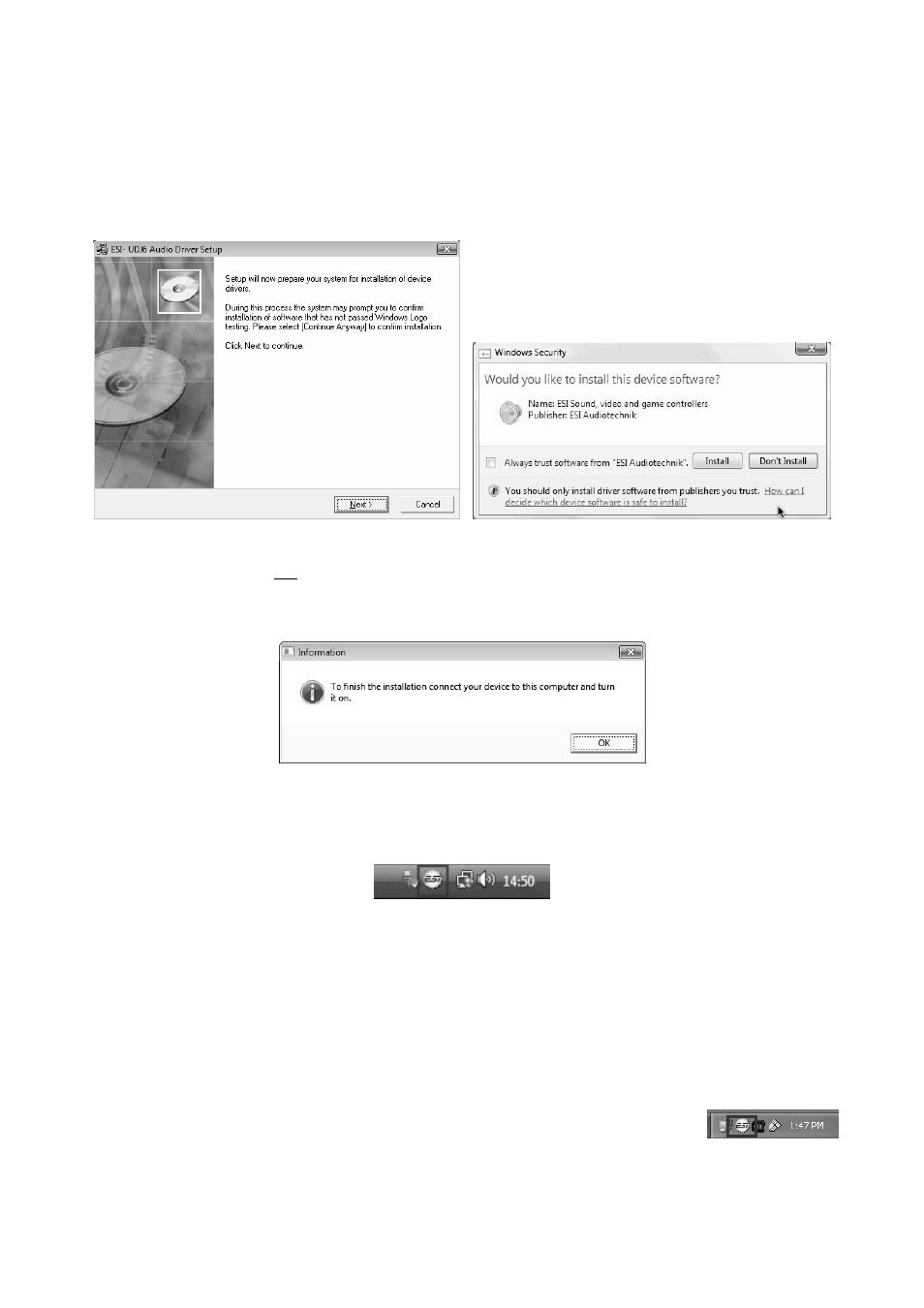 Control panel | ESI UDJ6 User Manual | Page 8 / 12