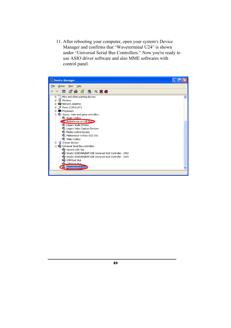 ESI Waveterminal U24 User Manual | Page 23 / 60
