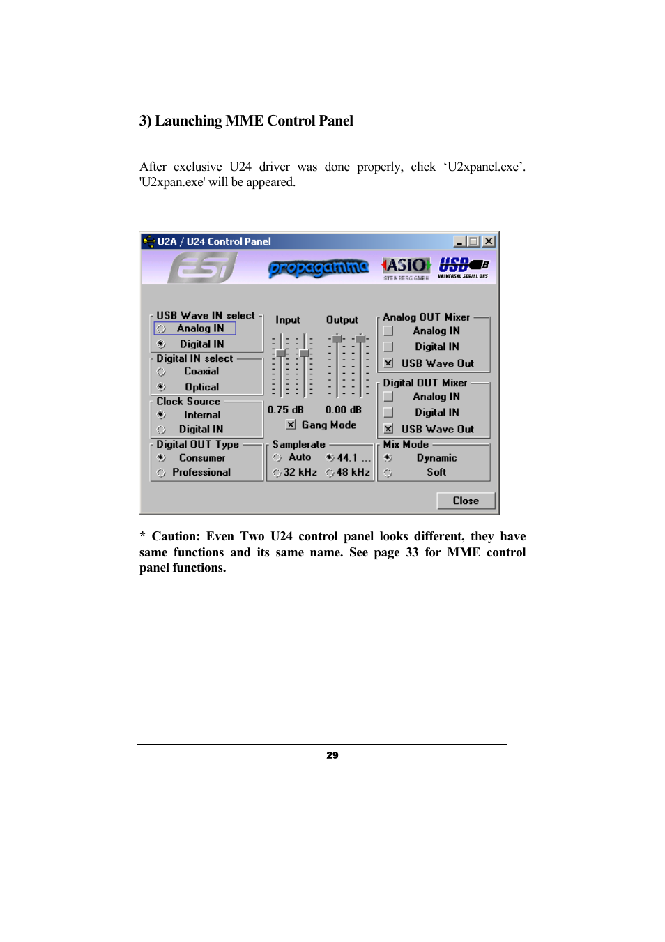 ESI Waveterminal U24 User Manual | Page 29 / 60