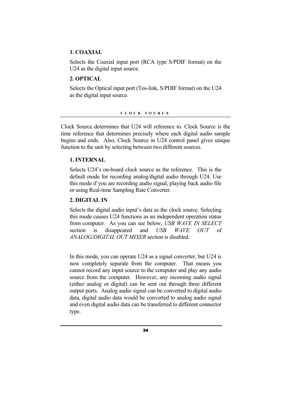 ESI Waveterminal U24 User Manual | Page 34 / 60