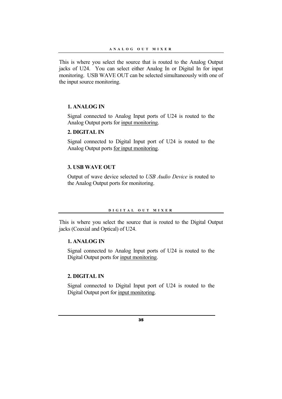 ESI Waveterminal U24 User Manual | Page 35 / 60