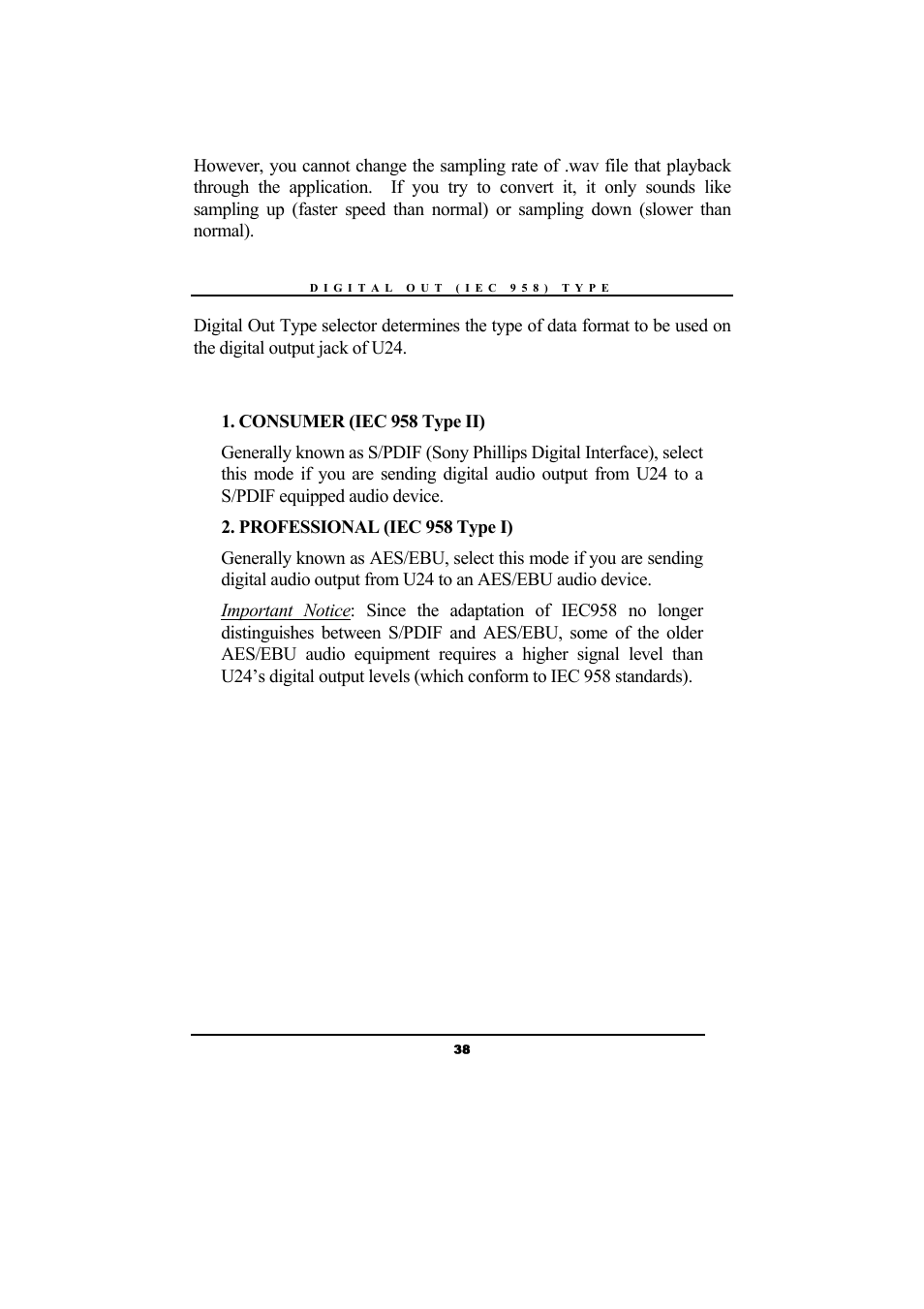 ESI Waveterminal U24 User Manual | Page 38 / 60