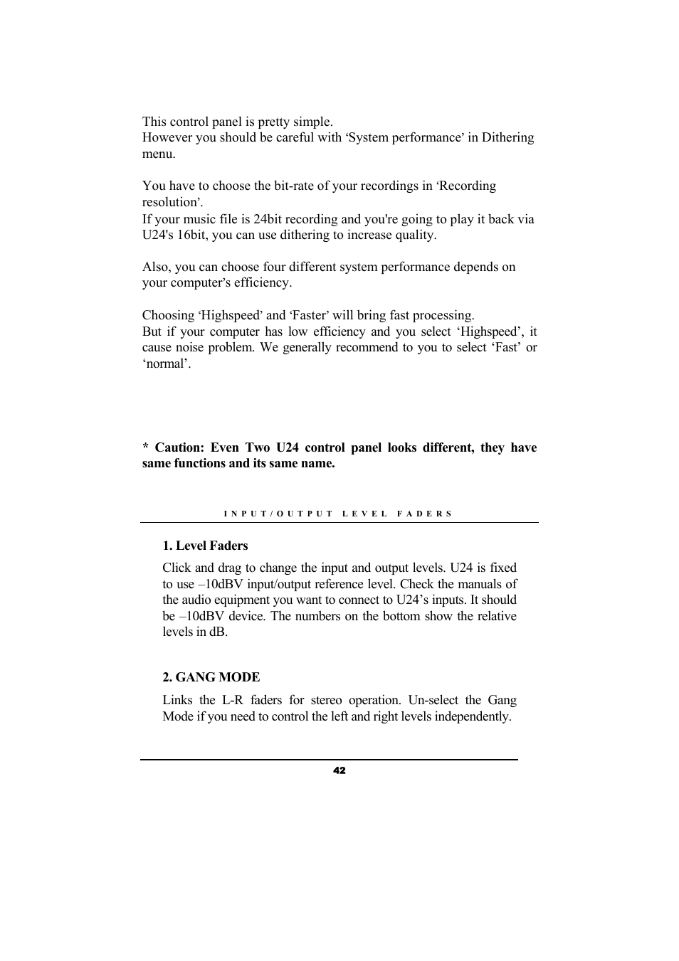 ESI Waveterminal U24 User Manual | Page 42 / 60