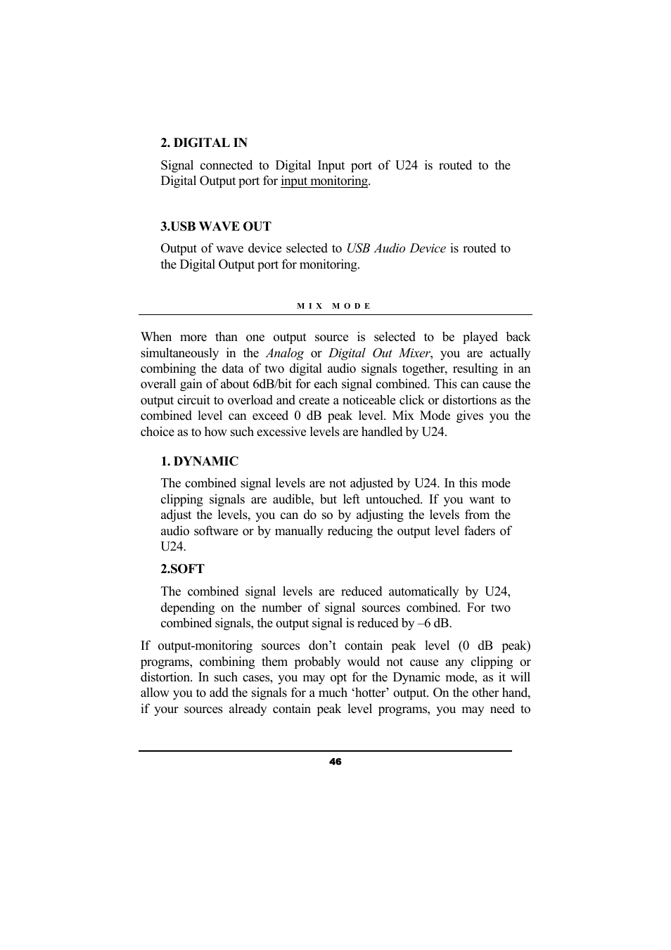 ESI Waveterminal U24 User Manual | Page 46 / 60