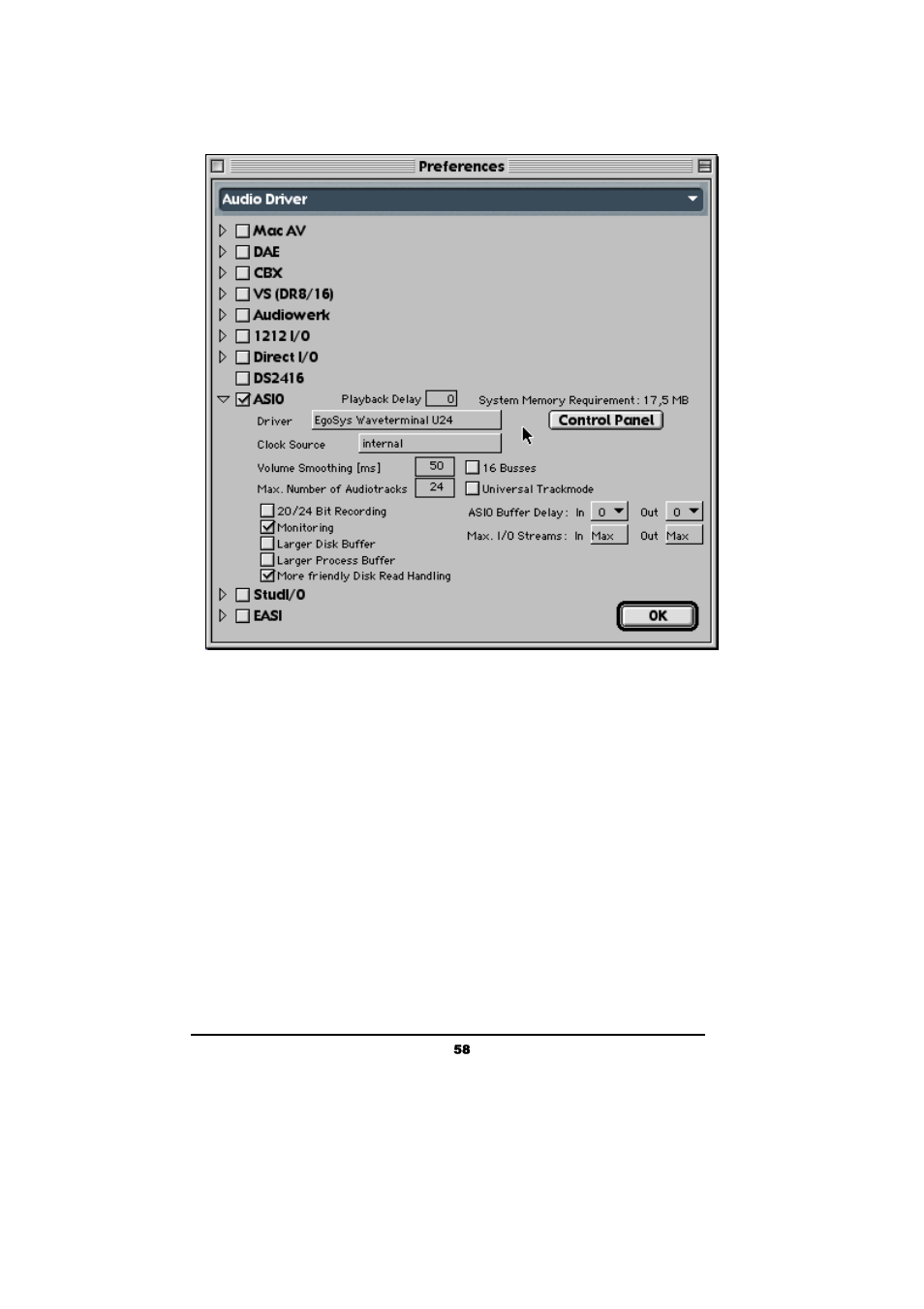 ESI Waveterminal U24 User Manual | Page 58 / 60