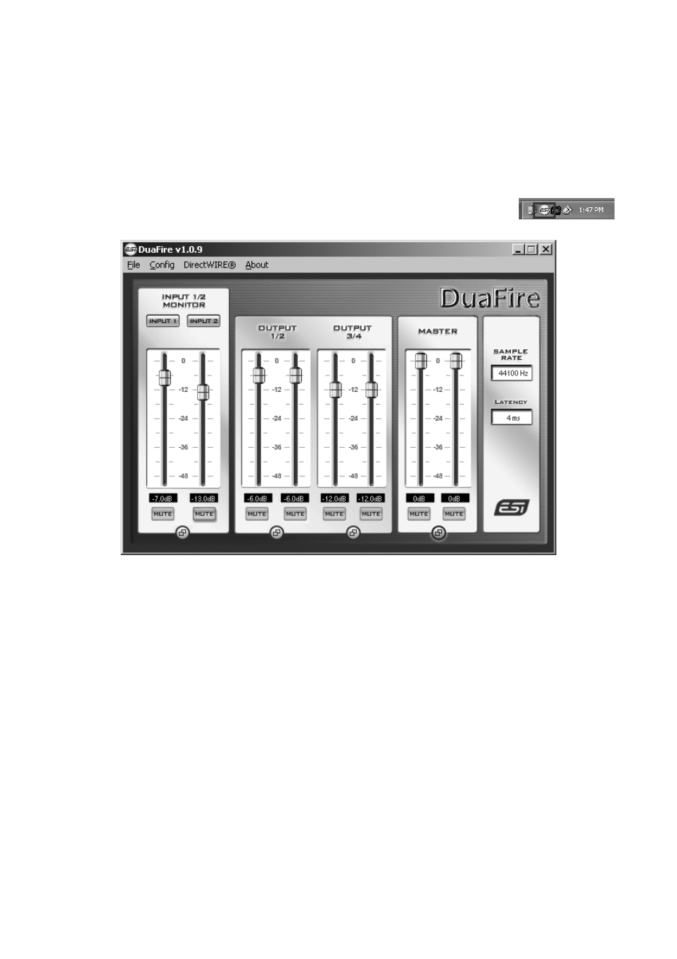 Duafire control panel, 1 input monitor controls | ESI DuaFire User Manual | Page 11 / 20