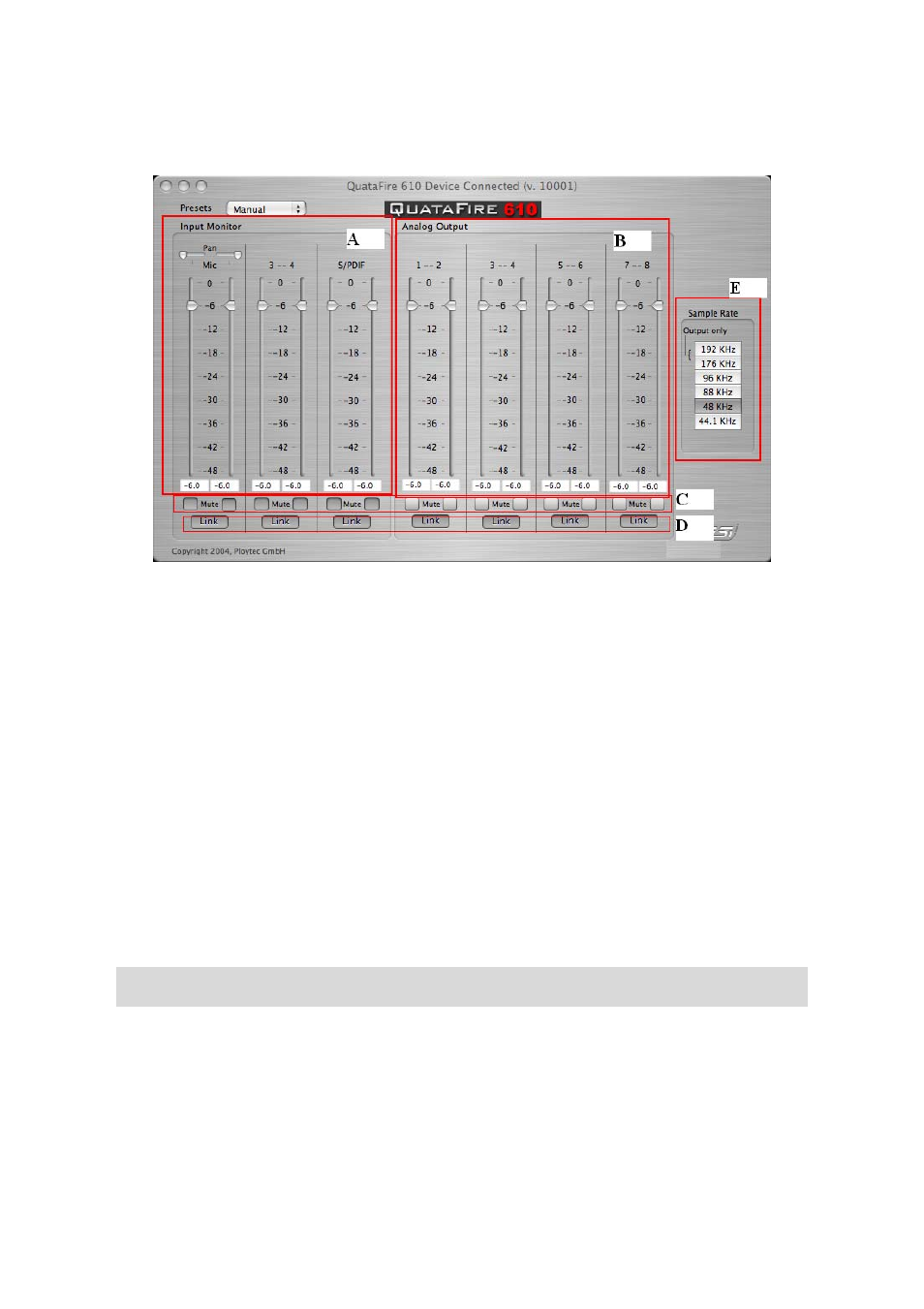 Level faders | ESI QuataFire 610 User Manual | Page 23 / 28