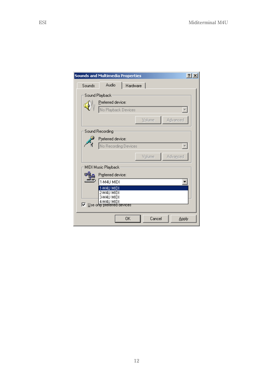 ESI M4U User Manual | Page 10 / 19