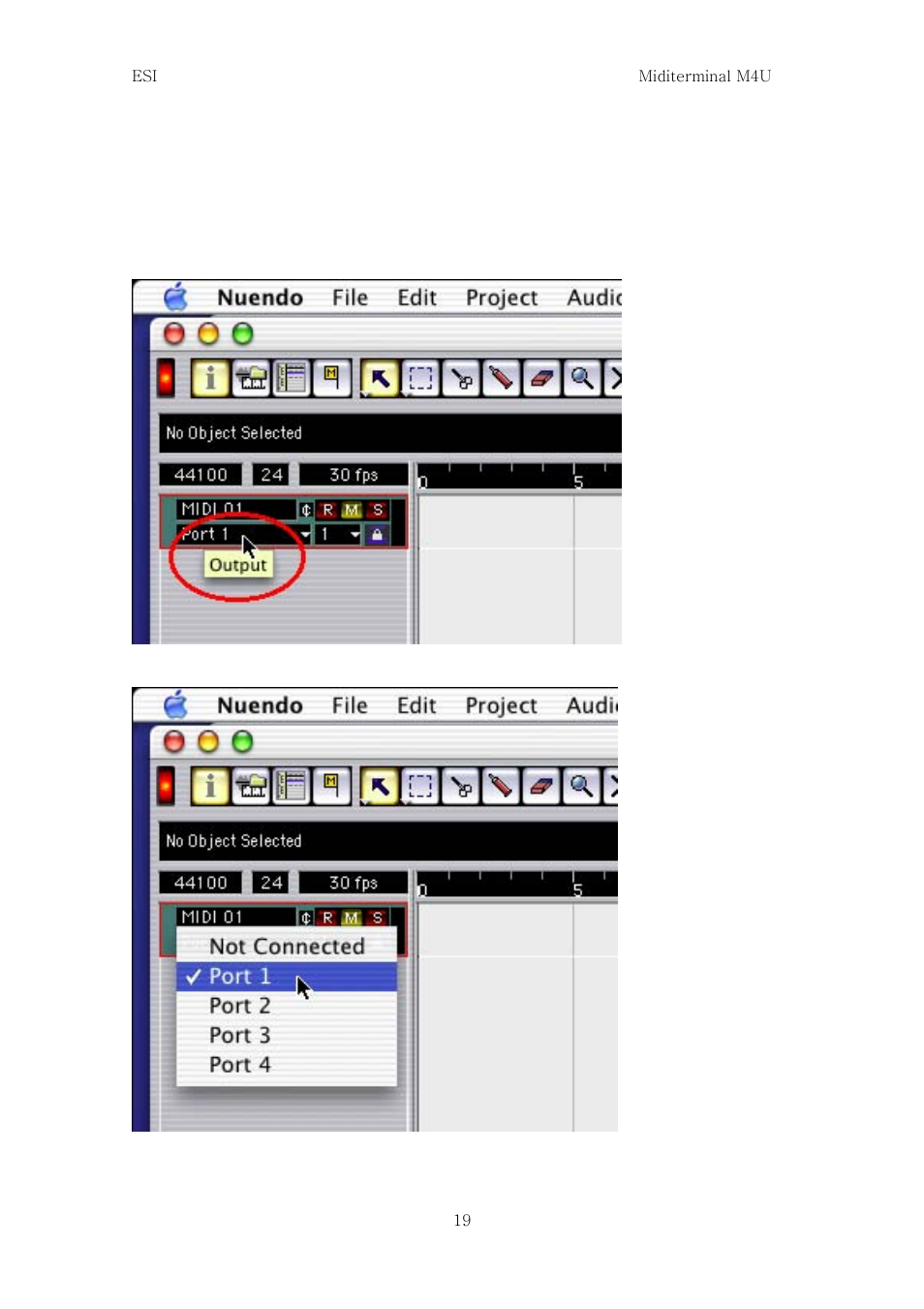 Nuendo | ESI M4U User Manual | Page 17 / 19