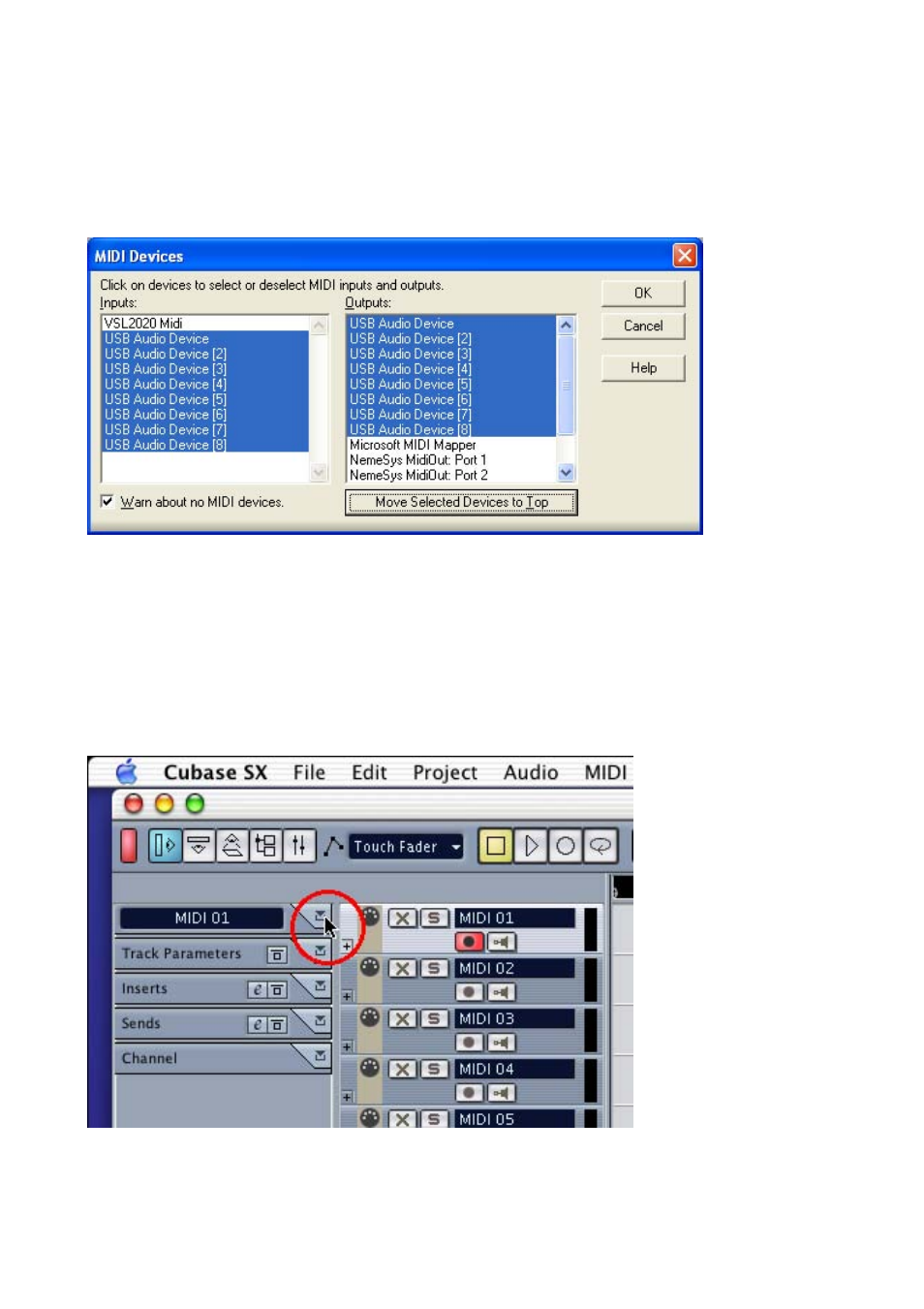 Sonar, Cubase sx | ESI M8U User Manual | Page 14 / 17