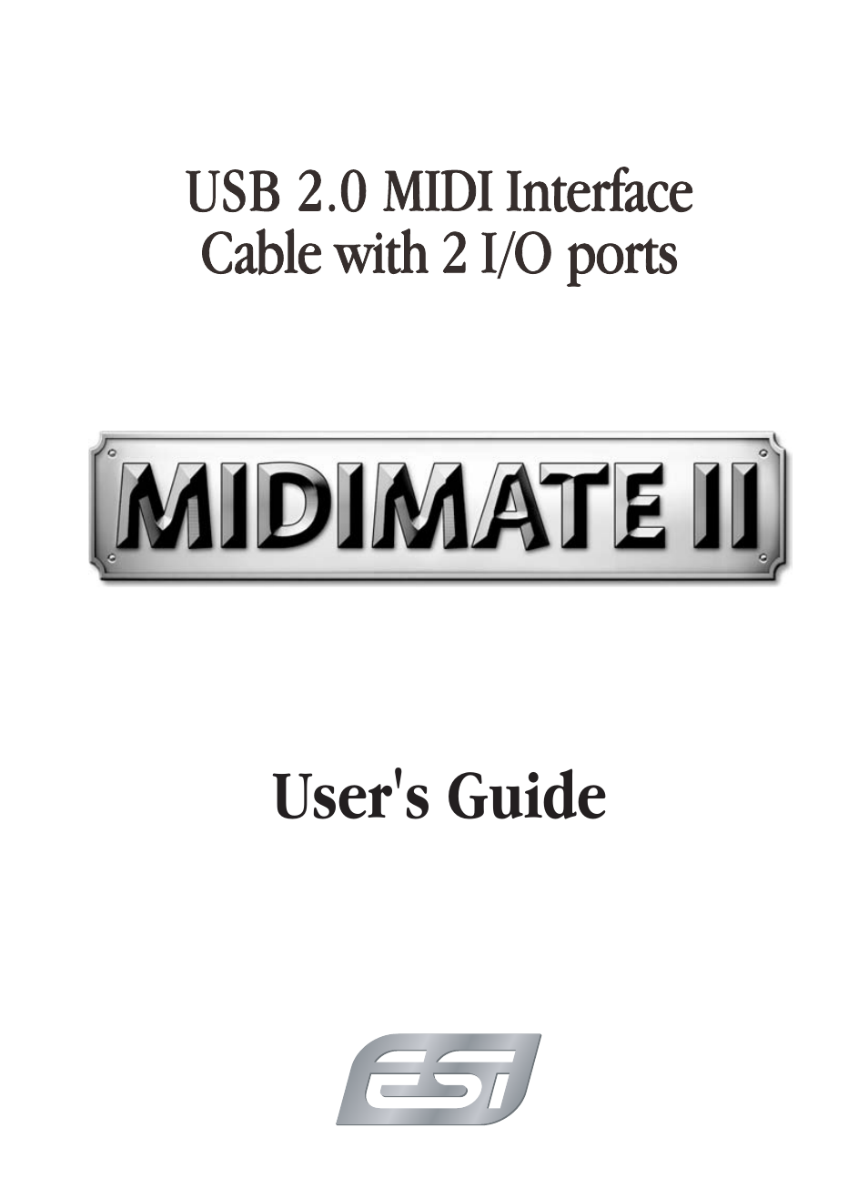 ESI MIDIMATE II User Manual | 2 pages