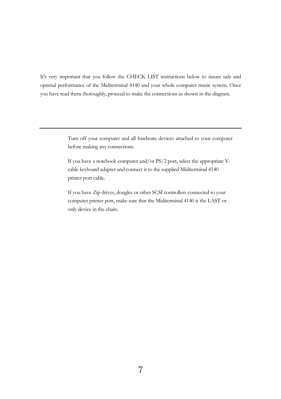 Hardware installation | ESI Miditerminal 4140 User Manual | Page 8 / 28
