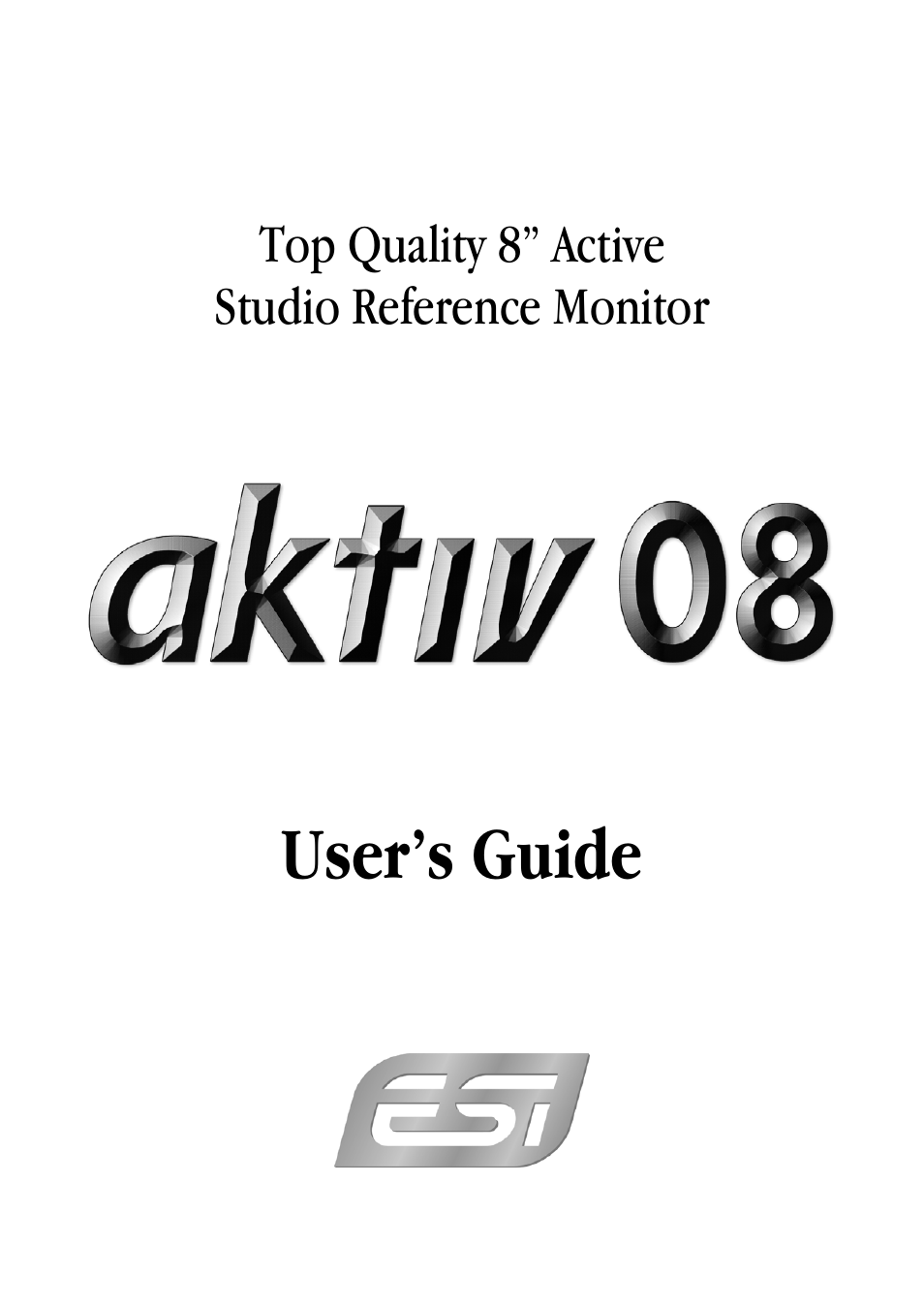ESI aktiv 08 Rev.B User Manual | 10 pages